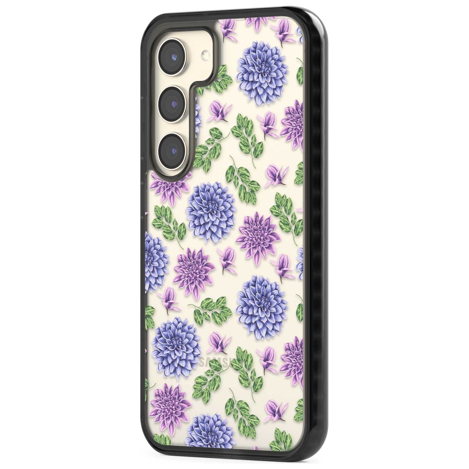 Purple Dahlias Floral