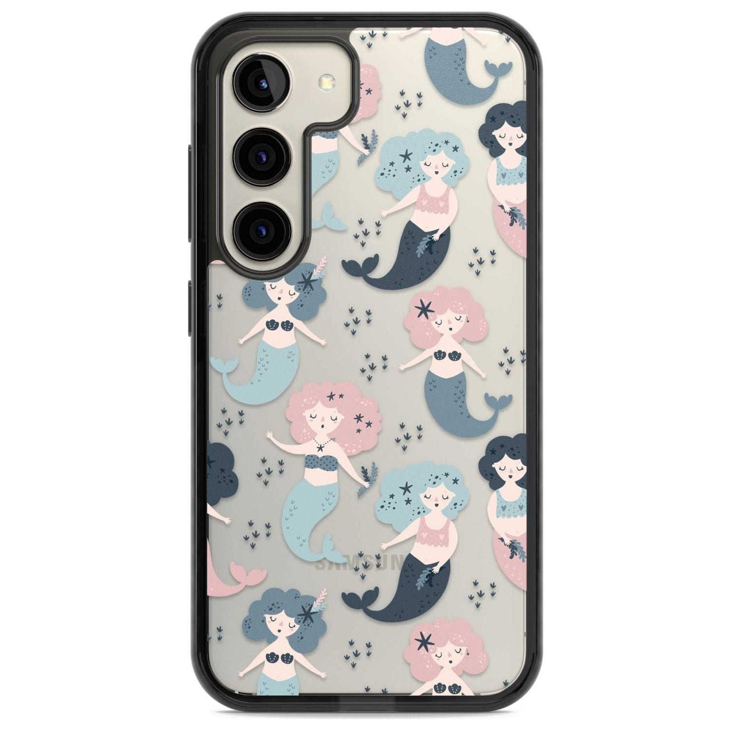 Mermaid Vibes Phone Case Samsung S22 / Black Impact Case,Samsung S23 / Black Impact Case Blanc Space