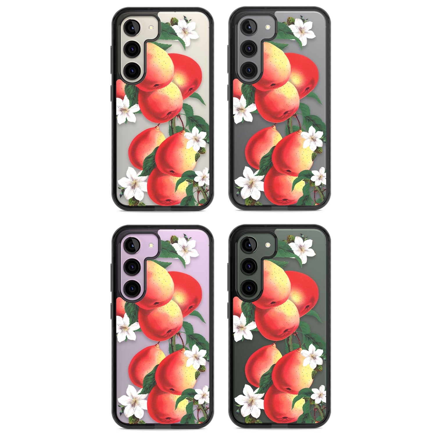 Vintage Painted Peaches Impact Phone Case for Samsung Galaxy S24, Samsung Galaxy S23, Samsung Galaxy S22