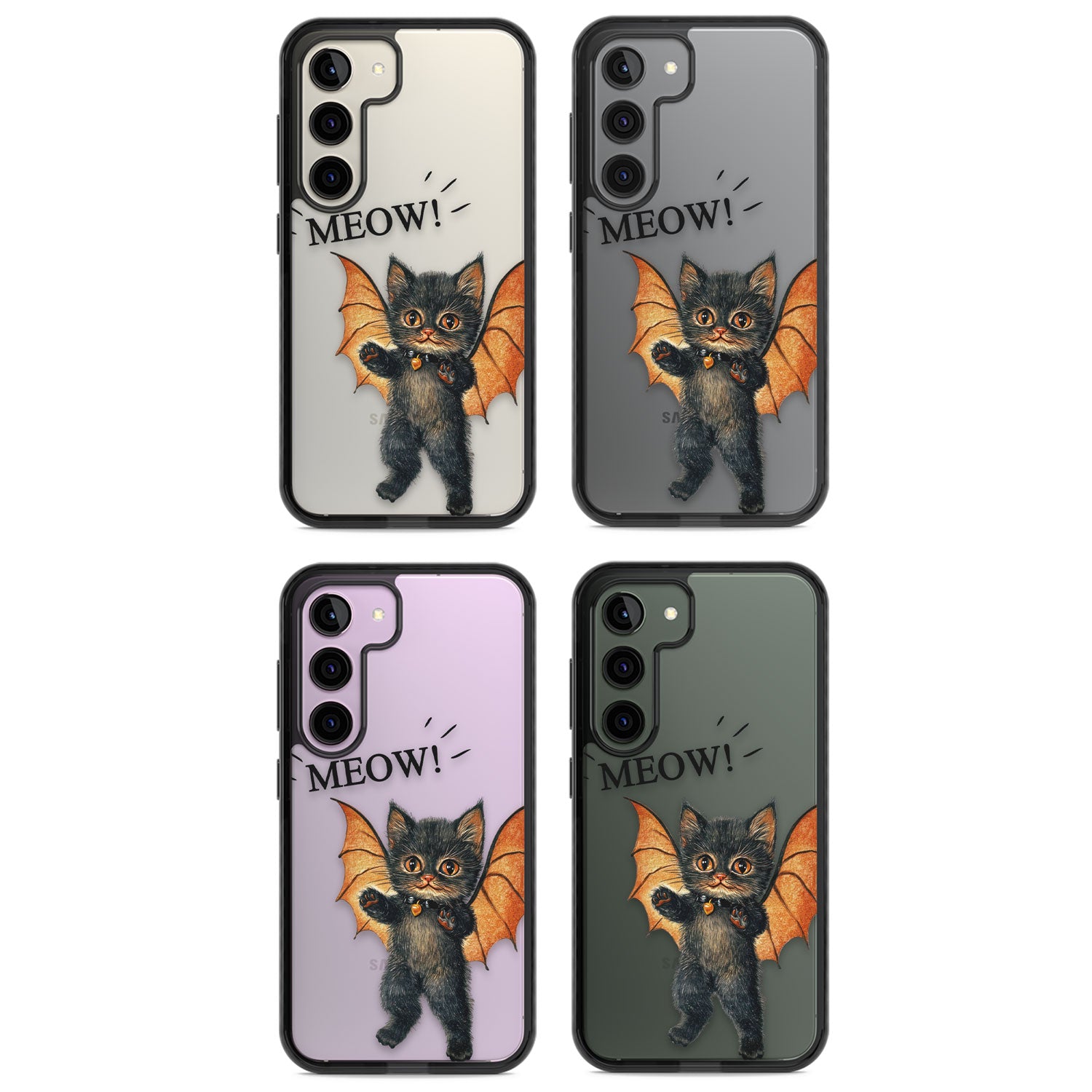 MEOW! Impact Phone Case for Samsung Galaxy S24, Samsung Galaxy S23, Samsung Galaxy S22