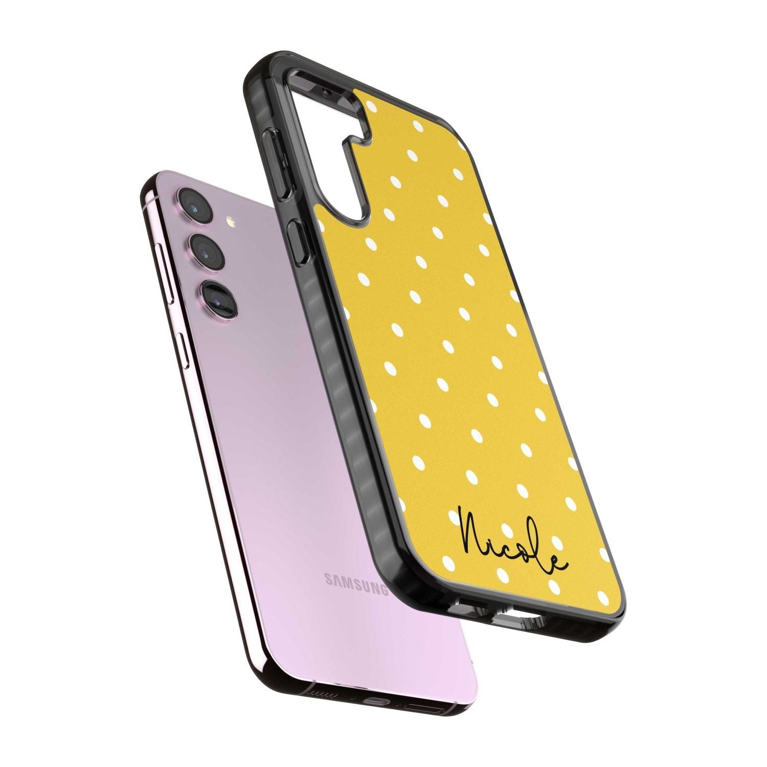 Personalised Yellow Polka Dot Custom Phone Case iPhone 15 Pro Max / Black Impact Case,iPhone 15 Plus / Black Impact Case,iPhone 15 Pro / Black Impact Case,iPhone 15 / Black Impact Case,iPhone 15 Pro Max / Impact Case,iPhone 15 Plus / Impact Case,iPhone 15 Pro / Impact Case,iPhone 15 / Impact Case,iPhone 15 Pro Max / Magsafe Black Impact Case,iPhone 15 Plus / Magsafe Black Impact Case,iPhone 15 Pro / Magsafe Black Impact Case,iPhone 15 / Magsafe Black Impact Case,iPhone 14 Pro Max / Black Impact Case,iPhone