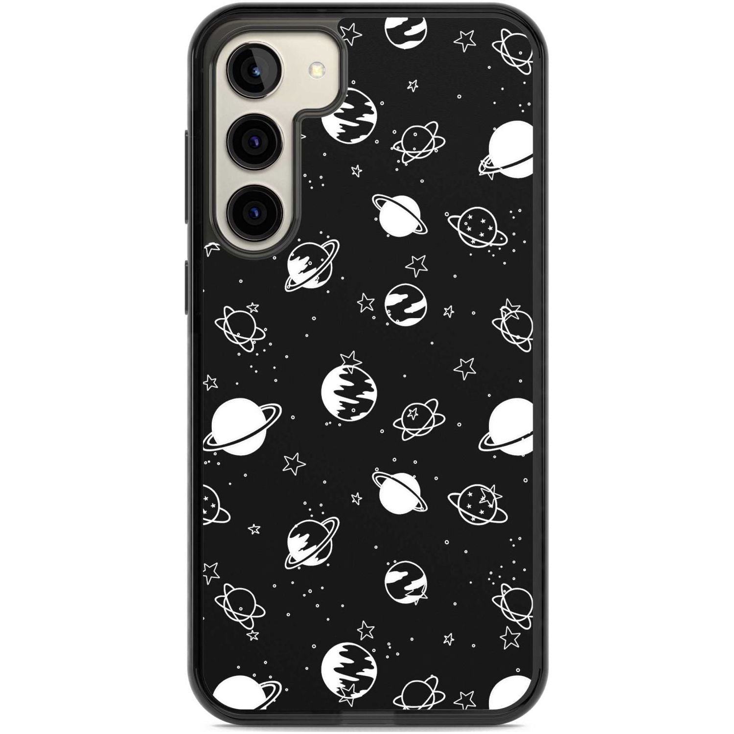 White Planets On Black