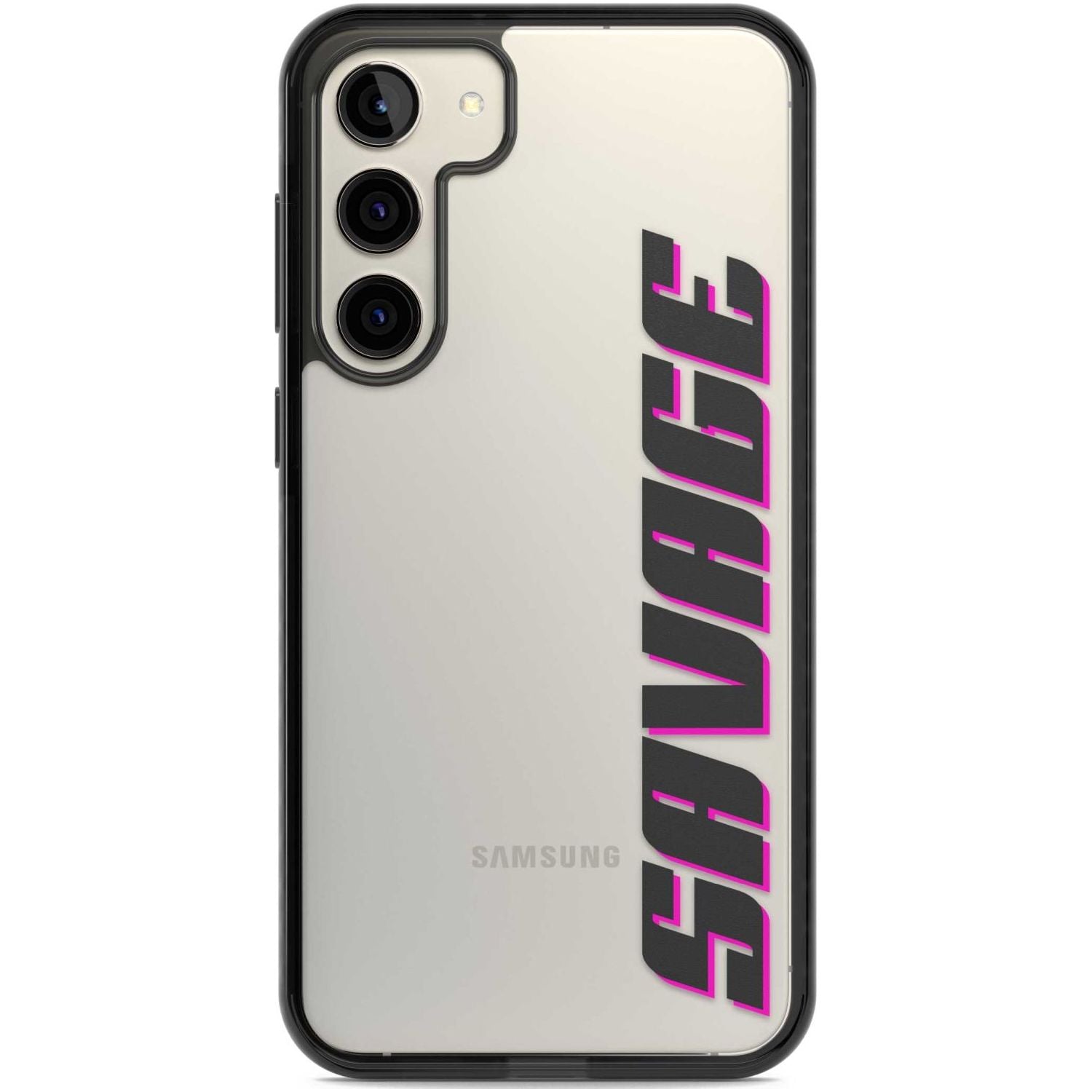 Personalised Clear Text 4C Custom Phone Case Samsung S22 Plus / Black Impact Case,Samsung S23 Plus / Black Impact Case Blanc Space