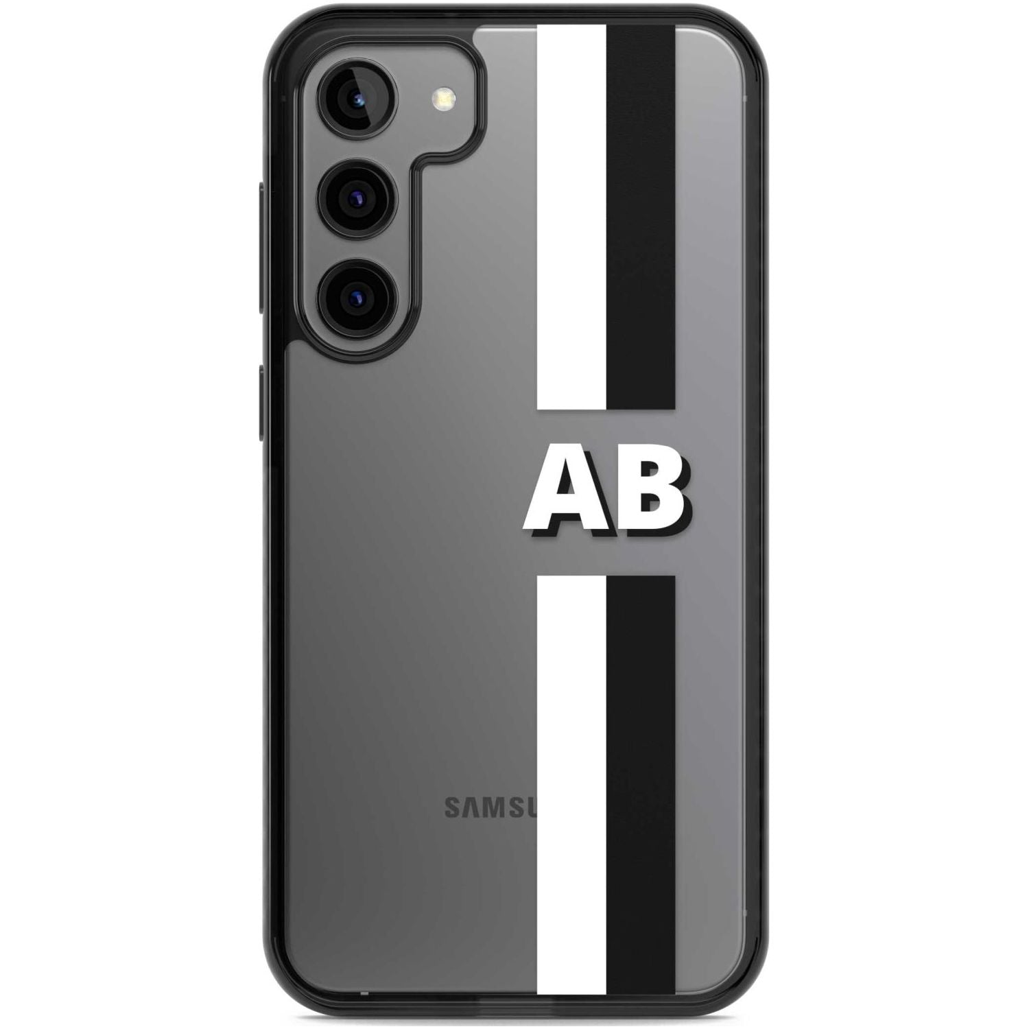 Personalised Clear Text  6E Custom Phone Case Samsung S22 Plus / Black Impact Case,Samsung S23 Plus / Black Impact Case Blanc Space