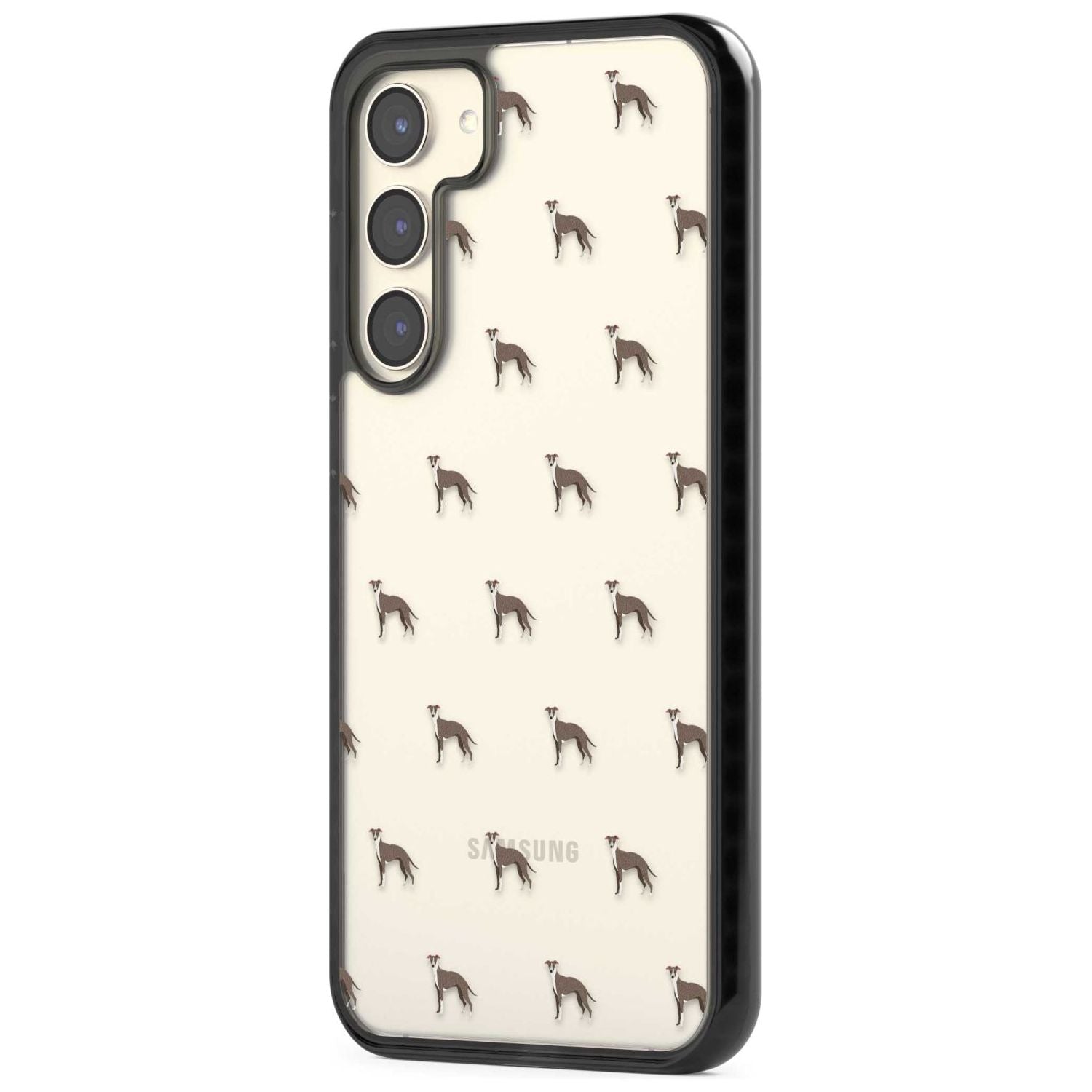 Whippet Dog Pattern Clear
