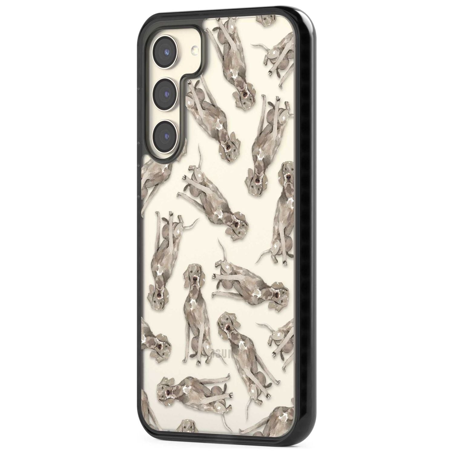 Weimaraner Watercolor Dog