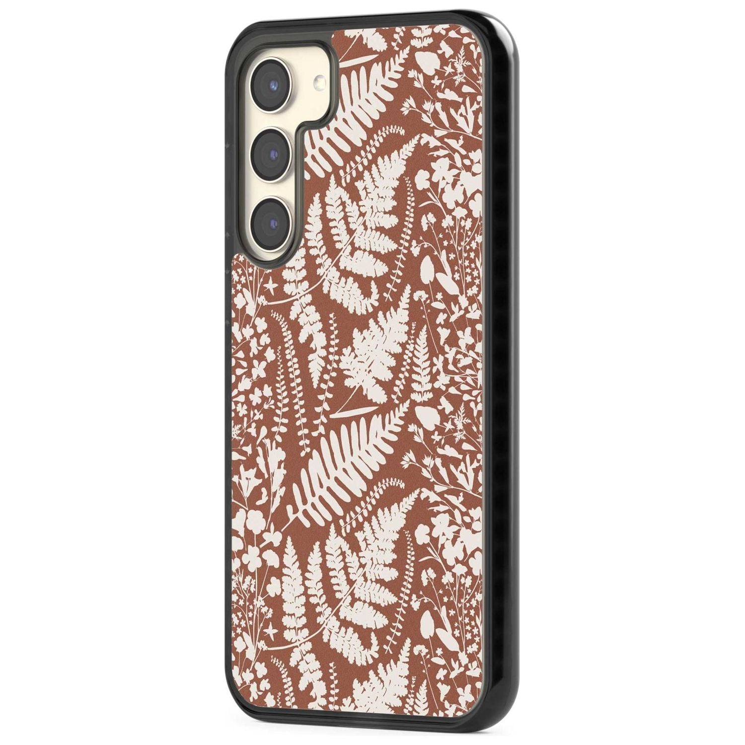 Wildflowers And Ferns On Terracotta