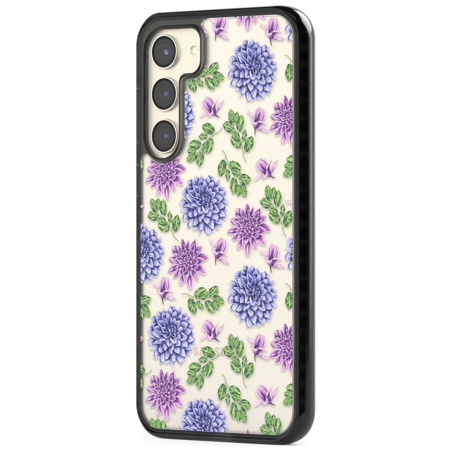 Purple Dahlias Floral