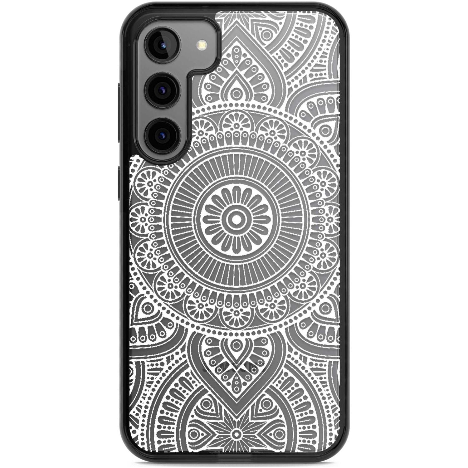 White Henna Flower Wheel