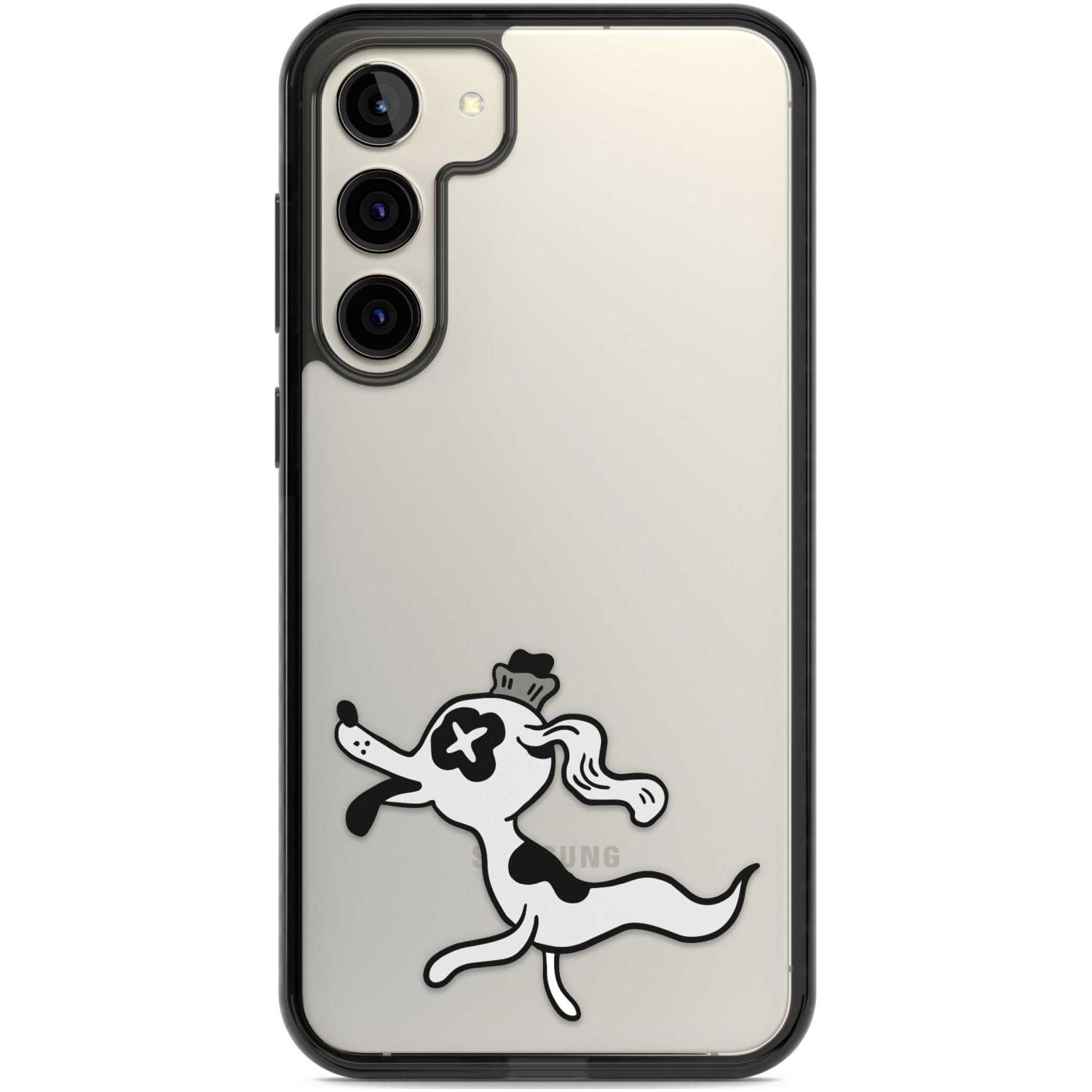 Dog Spirit Phone Case Samsung S22 Plus / Black Impact Case,Samsung S23 Plus / Black Impact Case Blanc Space