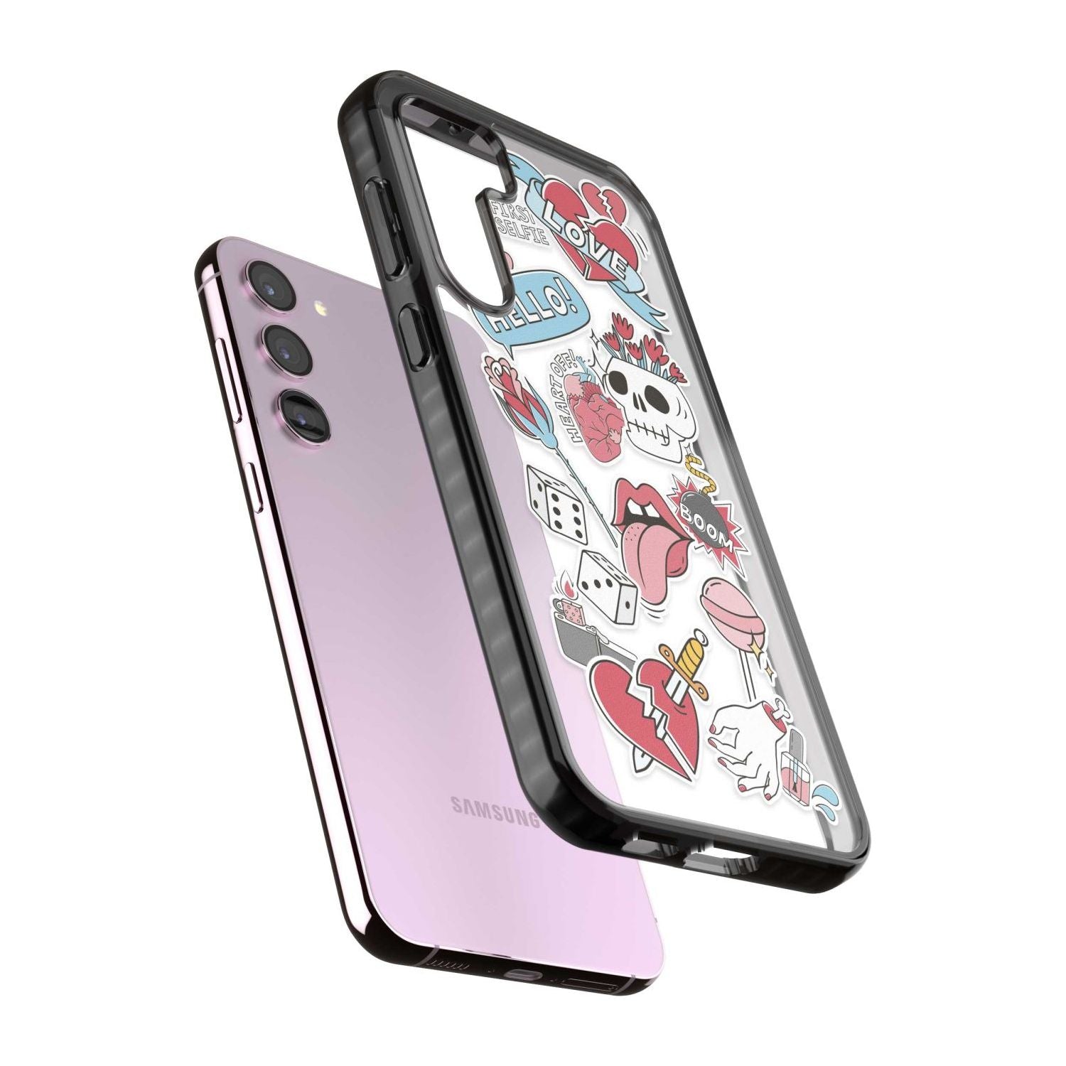 Skull & Flowers Stickers