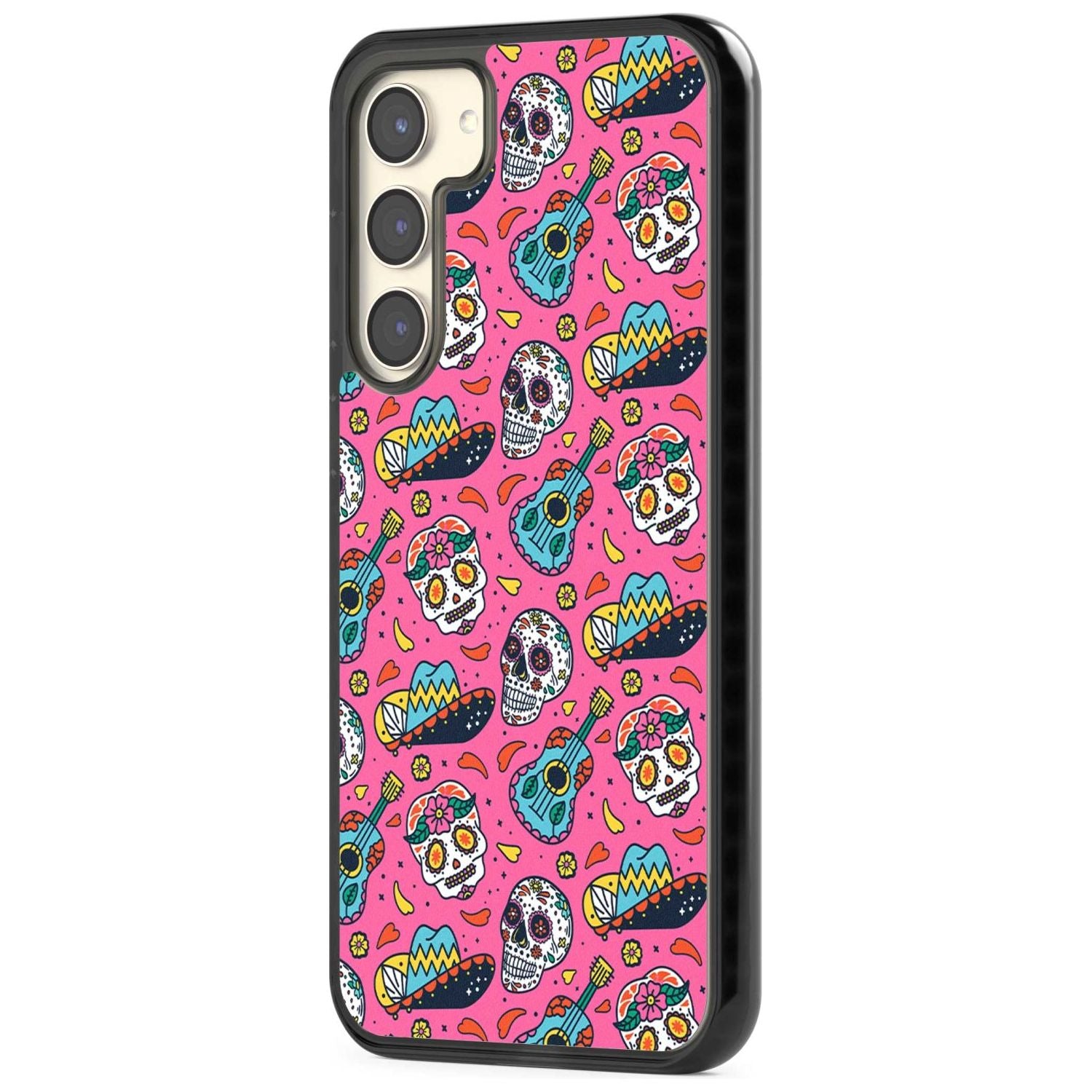 Pink Day Of The Dead Pattern