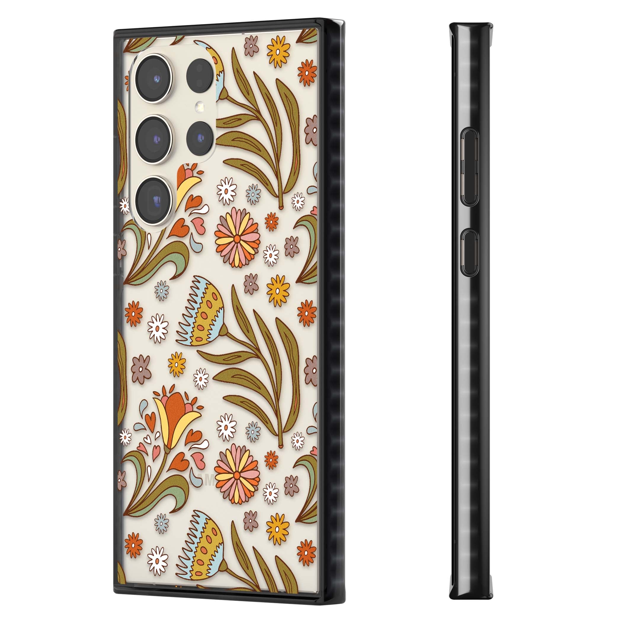 Elevate Your Phone'S Style With This Boho Celestial Sun & Eye Phone Case, Featuring A Mystical Blend Of Suns, All-Seeing Eyes, Butterflies, Stars, And
