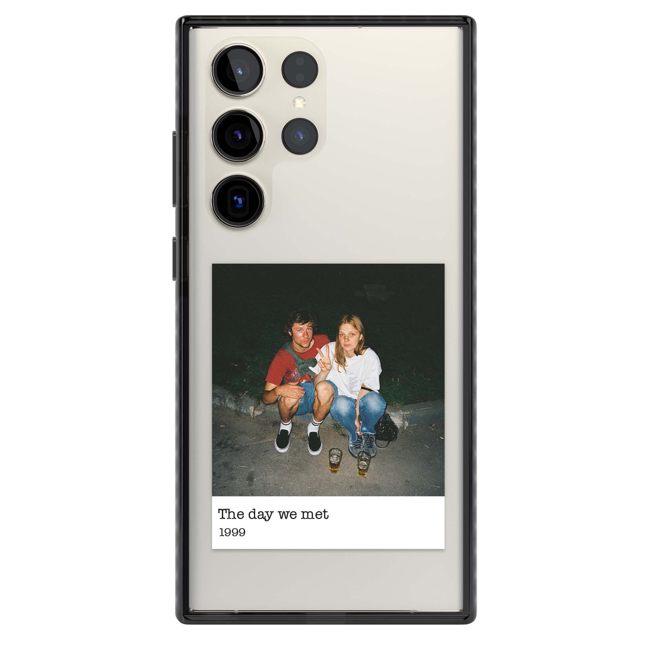 Photo Memory minimal iPhone case | Black Impact case for Samsung Galaxy S24 Ultra, Samsung Galaxy S23 Ultra, Samsung Galaxy S22 Ultra