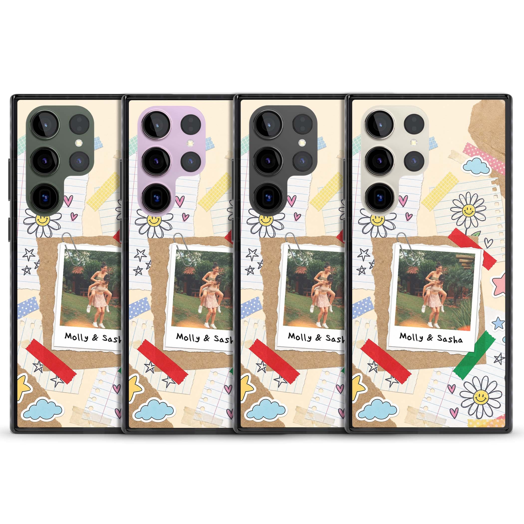 Scrapbook Photo coquette iPhone case | Black Impact case for Samsung Galaxy S24 Ultra, Samsung Galaxy S23 Ultra, Samsung Galaxy S22 Ultra