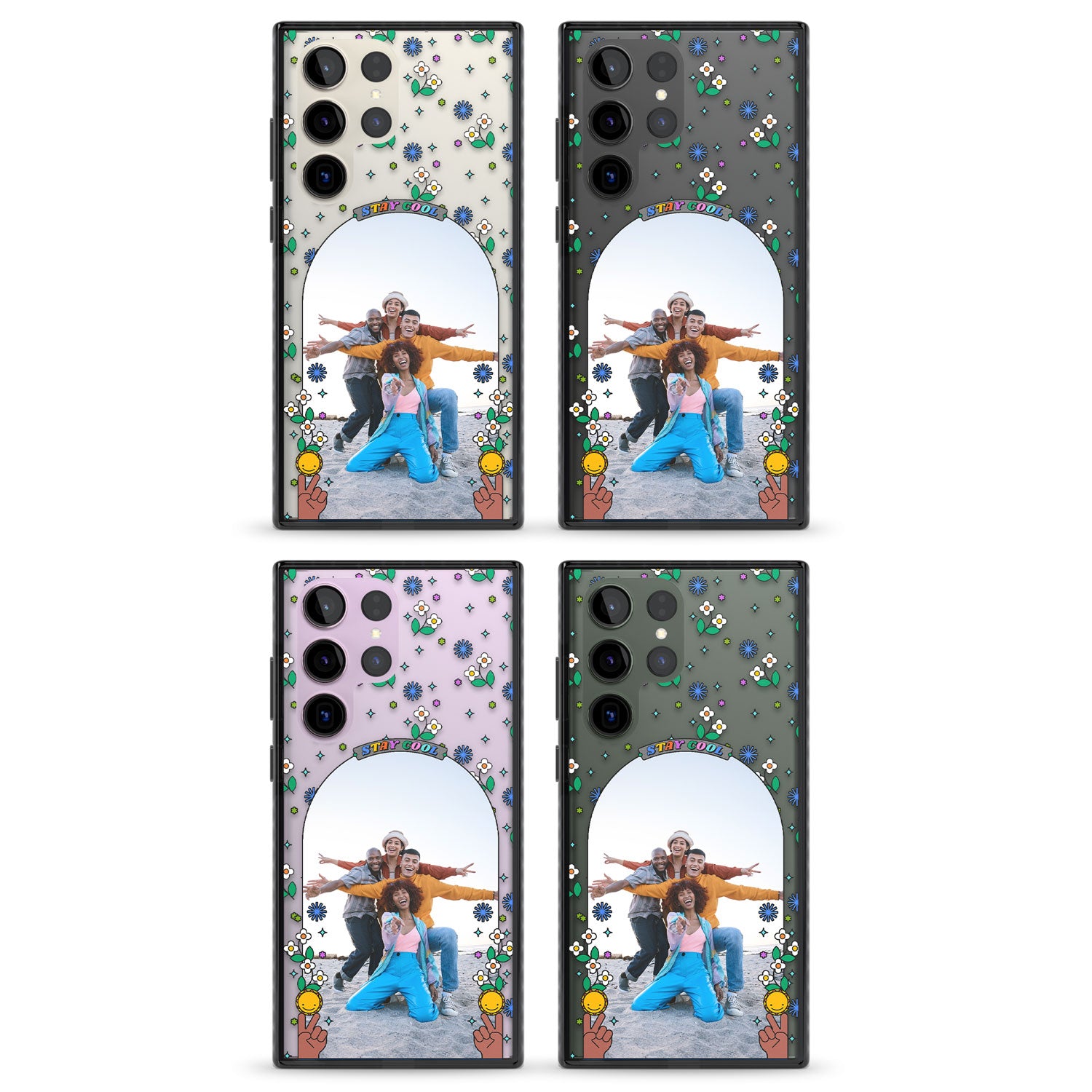 Personalised Summer Photo Frame Impact Phone Case for Samsung Galaxy S24 Ultra , Samsung Galaxy S23 Ultra, Samsung Galaxy S22 Ultra