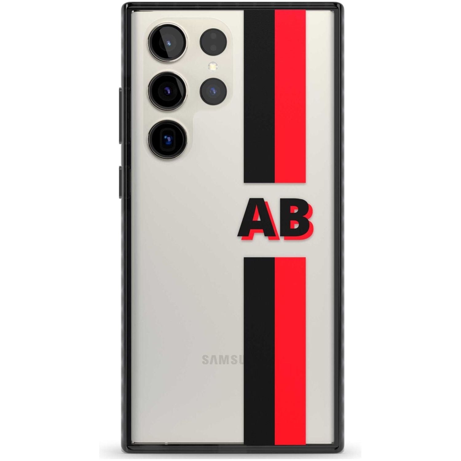 Personalised Clear Text 6C Custom Phone Case Samsung S22 Ultra / Black Impact Case,Samsung S23 Ultra / Black Impact Case Blanc Space