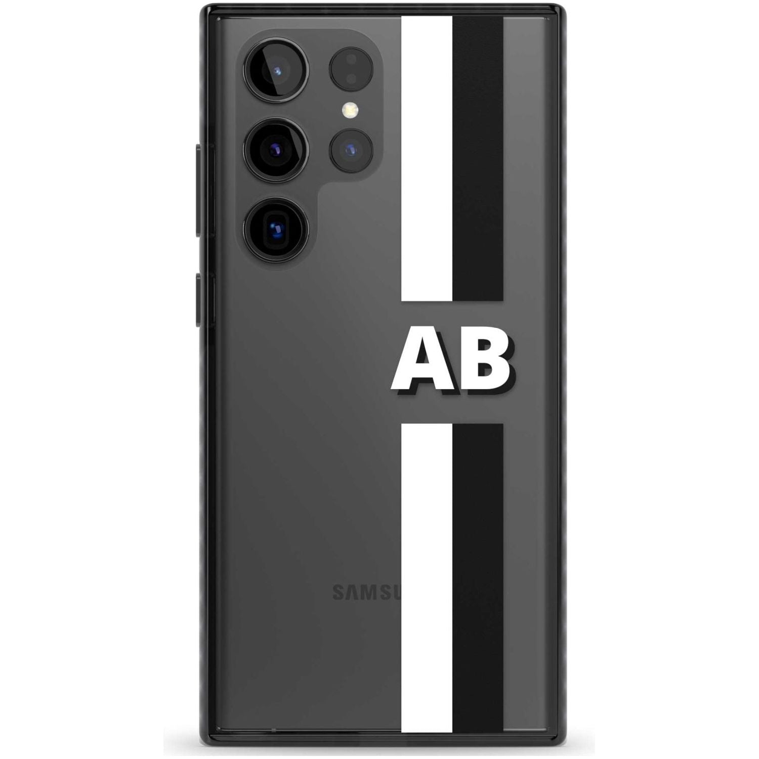 Personalised Clear Text  6E Custom Phone Case Samsung S22 Ultra / Black Impact Case,Samsung S23 Ultra / Black Impact Case Blanc Space