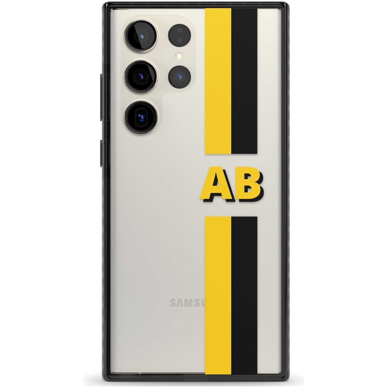 Personalised Clear Text 6F Custom Phone Case Samsung S22 Ultra / Black Impact Case,Samsung S23 Ultra / Black Impact Case Blanc Space