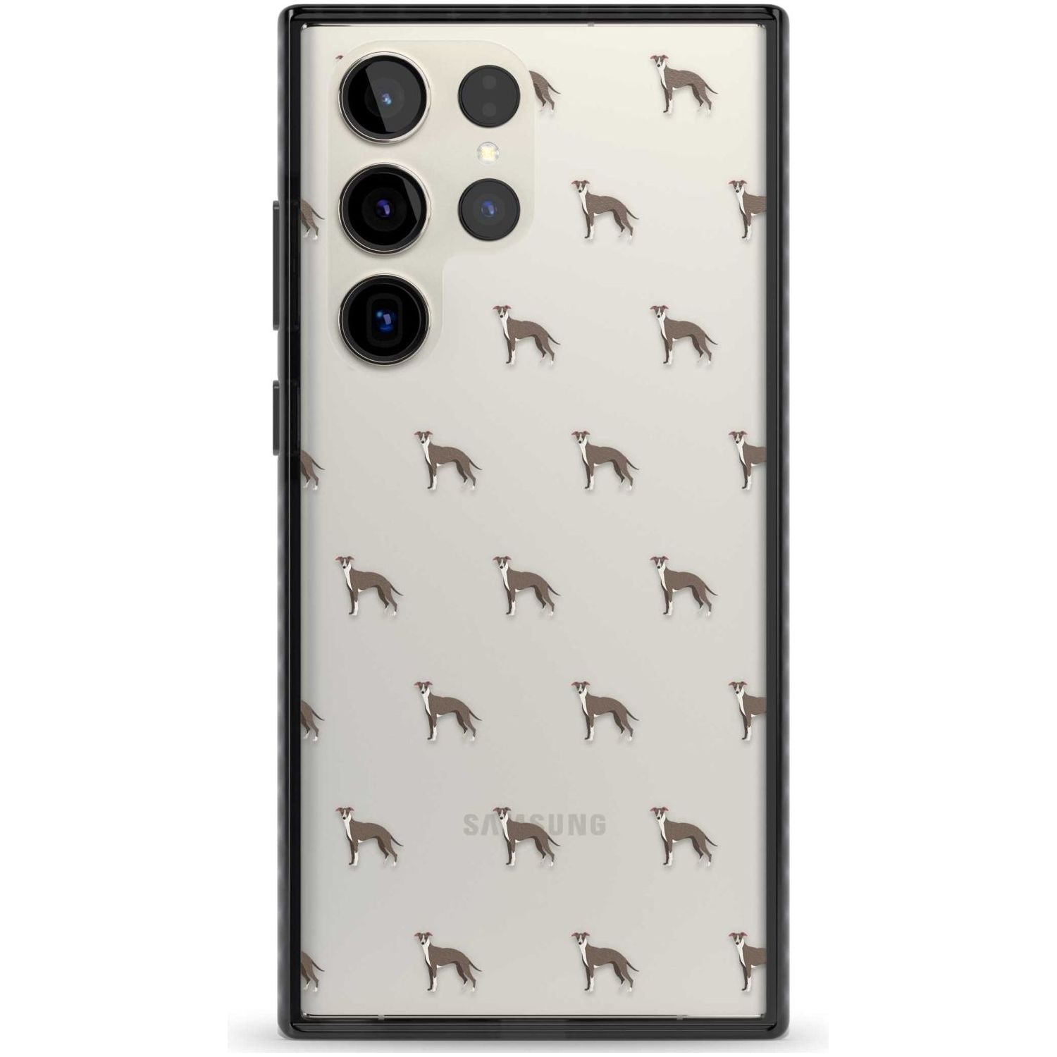 Whippet Dog Pattern Clear