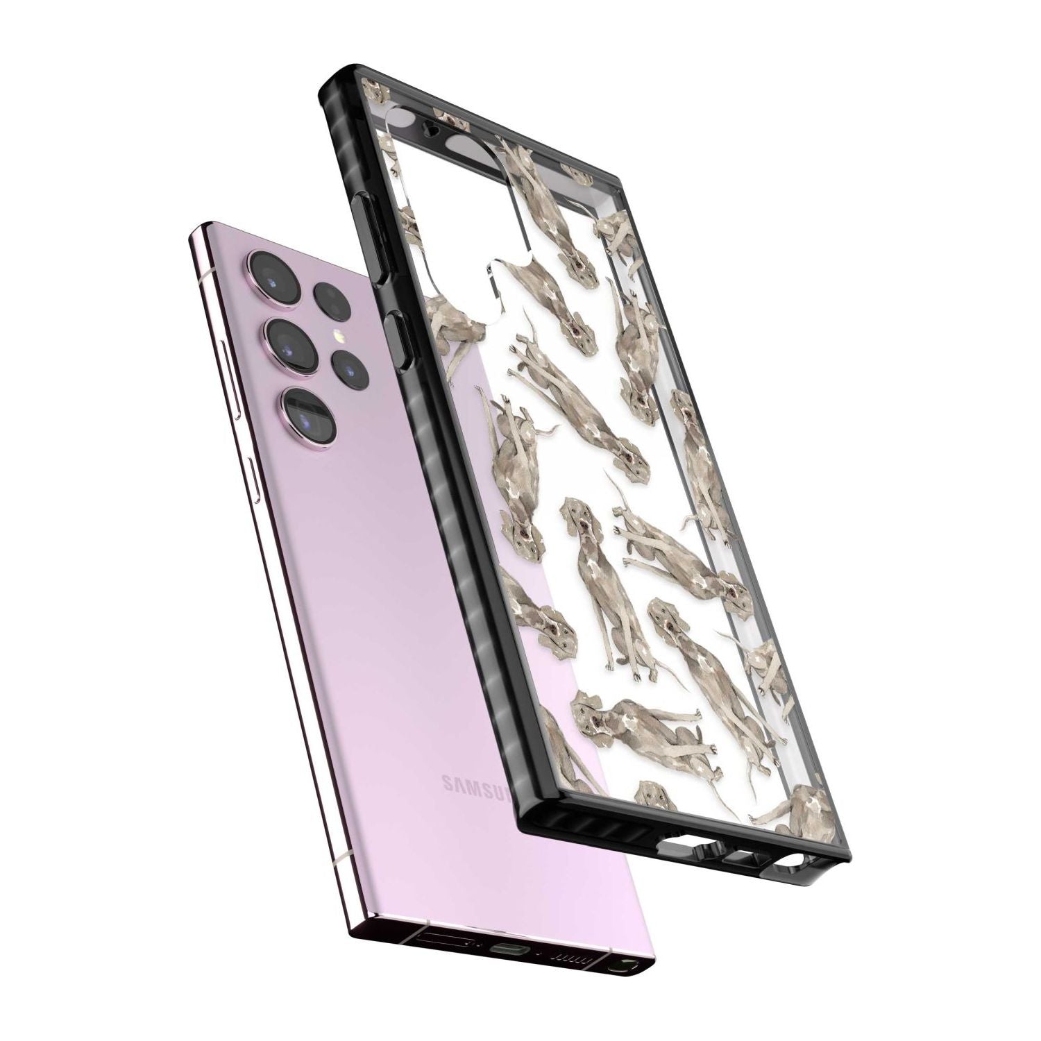 Weimaraner Watercolor Dog