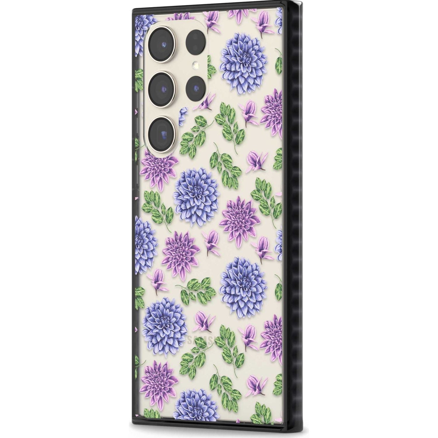 Purple Dahlias Floral