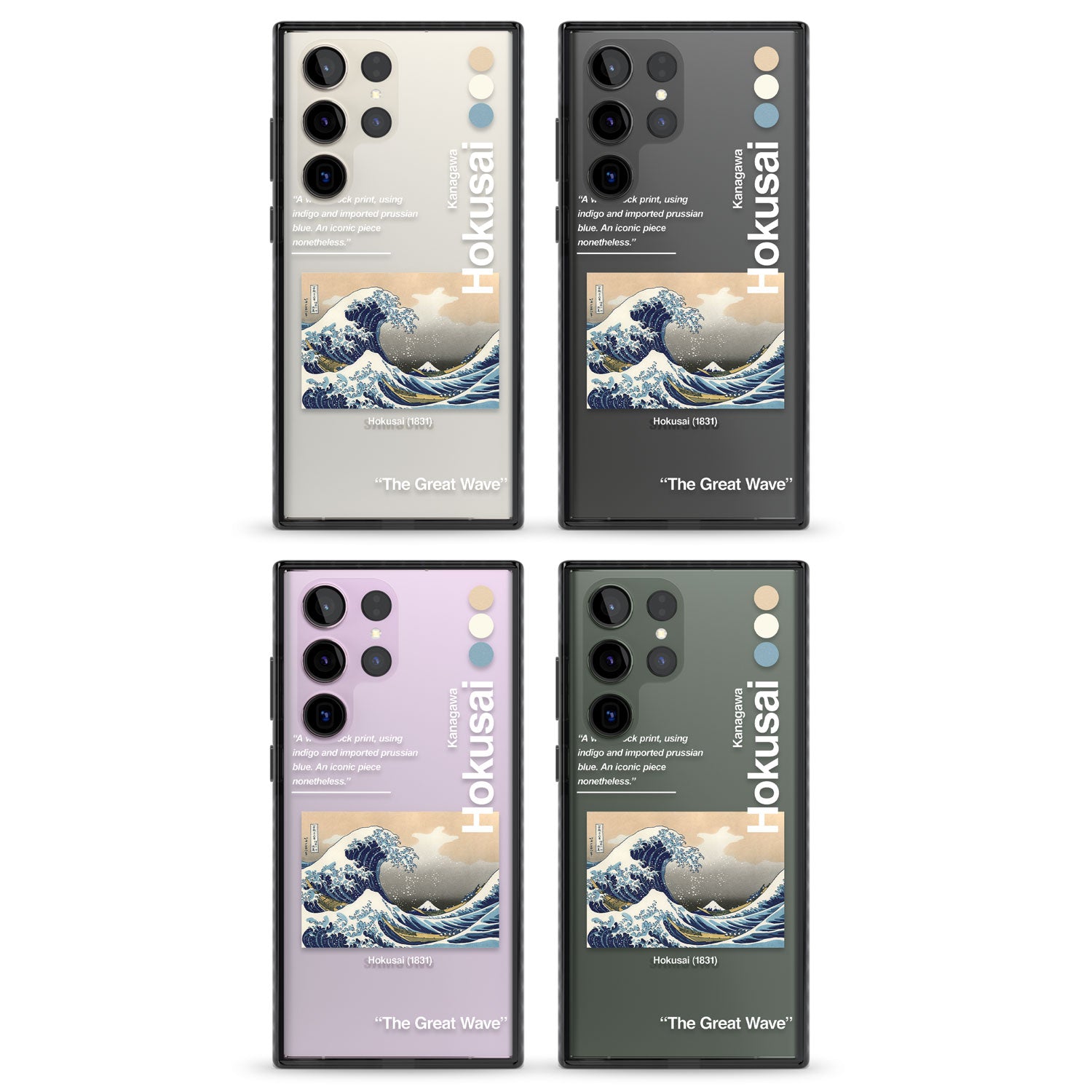 The Great Wave Impact Phone Case for Samsung Galaxy S24 Ultra , Samsung Galaxy S23 Ultra, Samsung Galaxy S22 Ultra