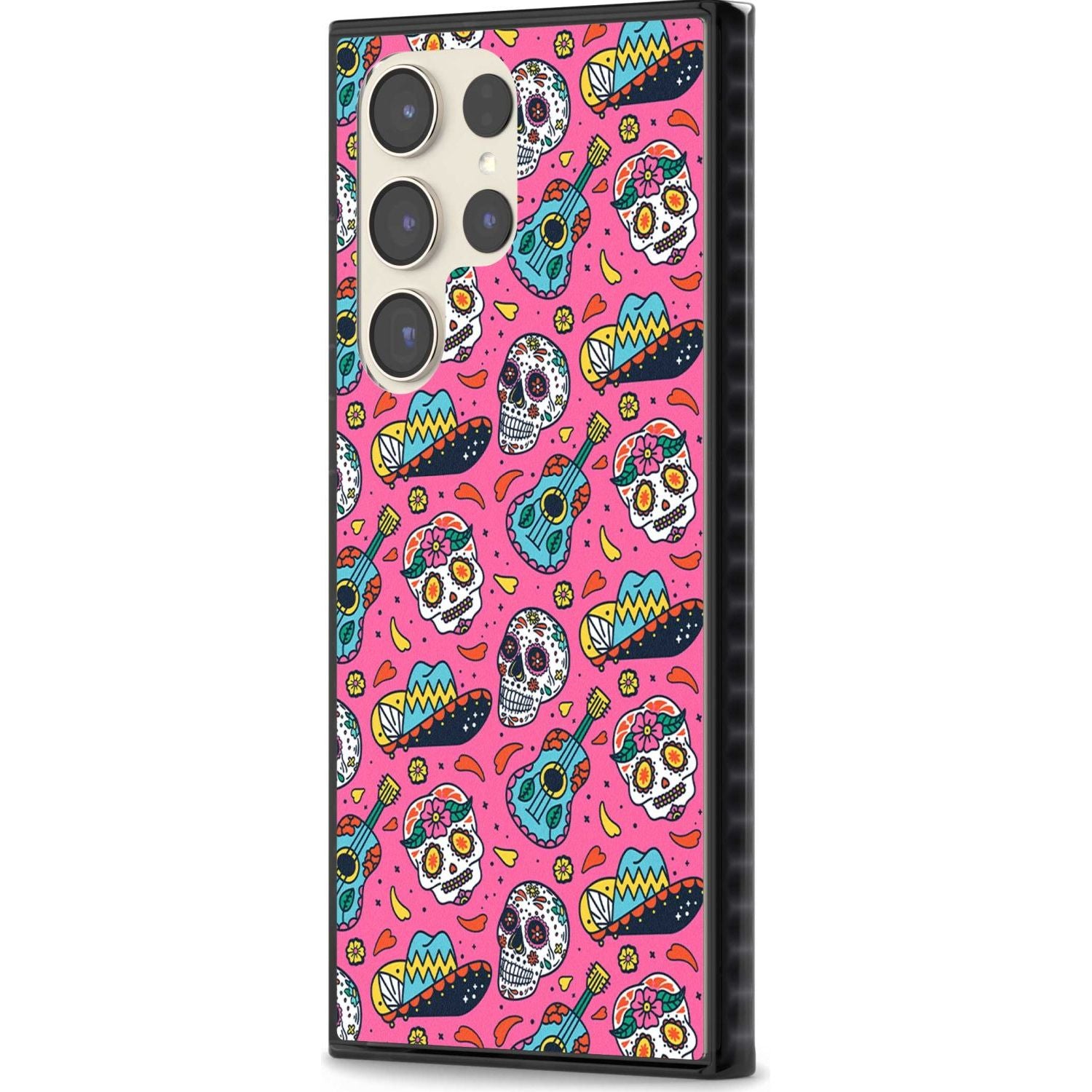 Pink Day Of The Dead Pattern