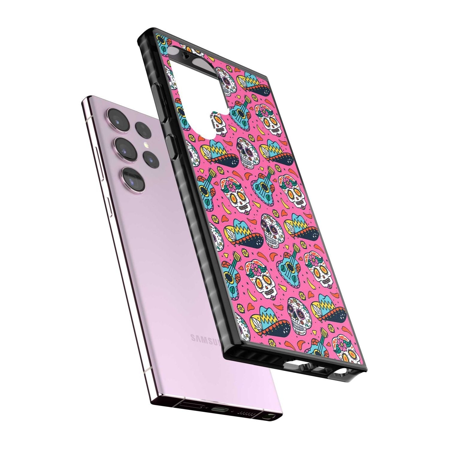 Pink Day Of The Dead Pattern