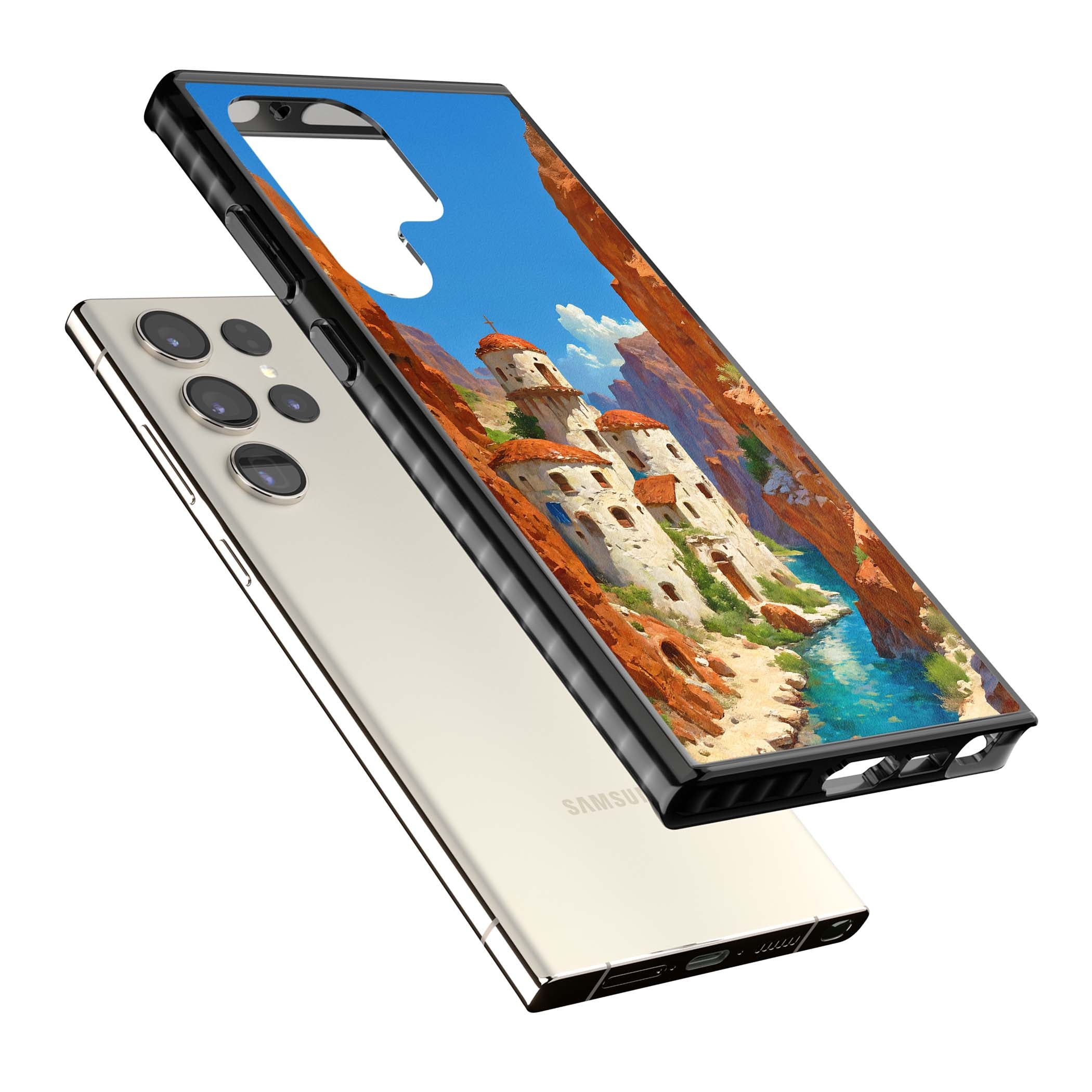 Canyon Haven for her iPhone case | Black Impact case for Samsung Galaxy S24 Ultra, Samsung Galaxy S23 Ultra, Samsung Galaxy S22 Ultra