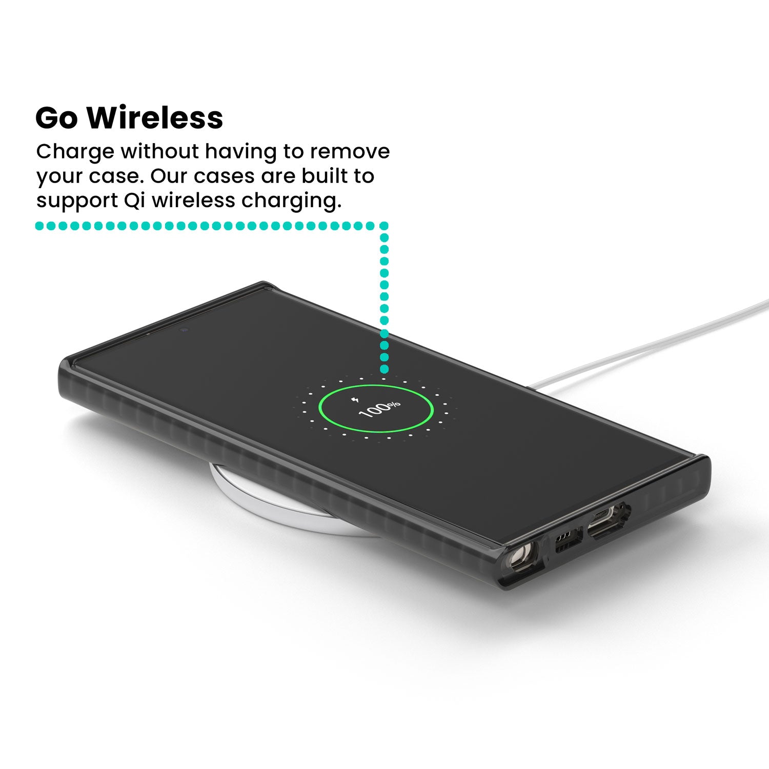 Hydrangea Dreams cottagecore iPhone case featuring soft blue hydrangea flower clusters and green leaves | Black Impact case for Samsung Galaxy S24 Ultra, Samsung Galaxy S23 Ultra, Samsung Galaxy S22 Ultra