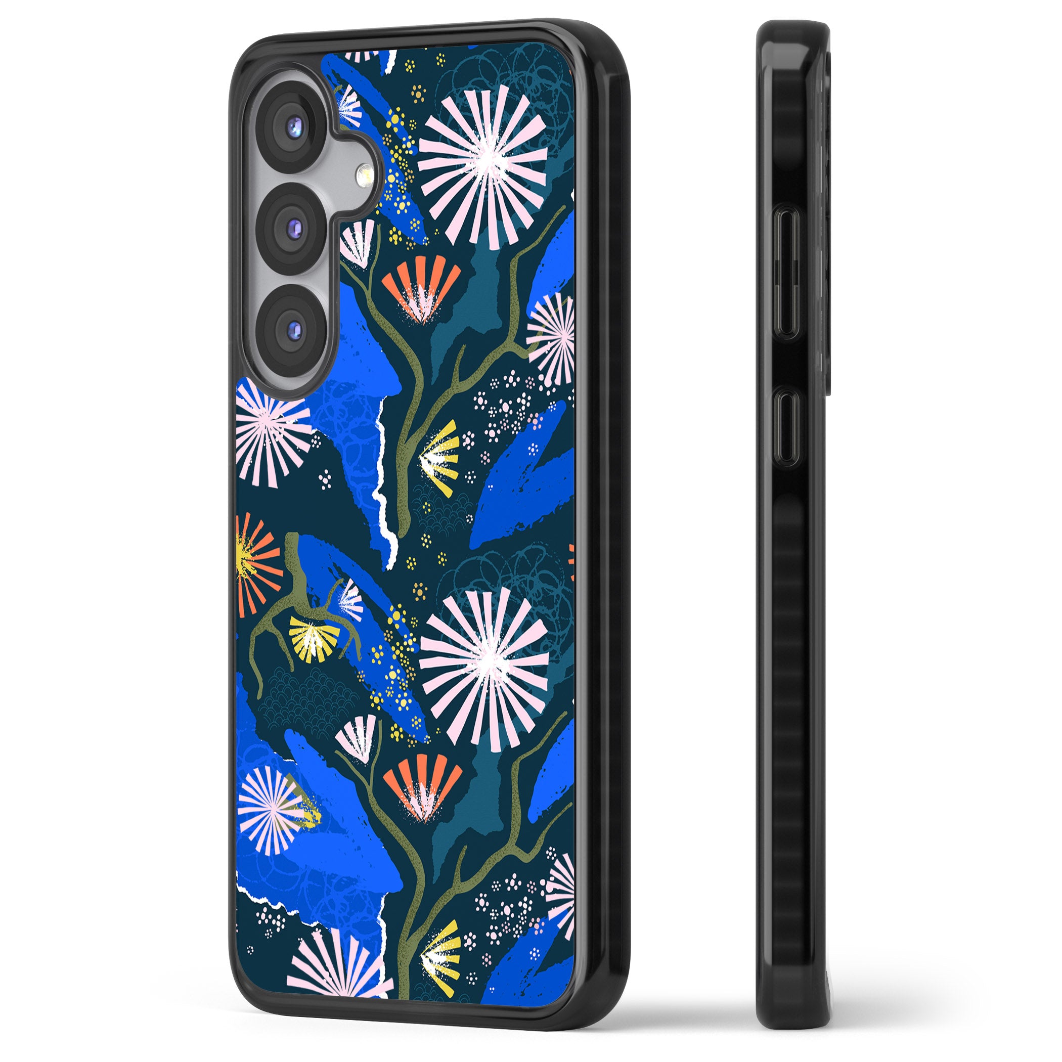 Dark Botanicals Abstract Pattern