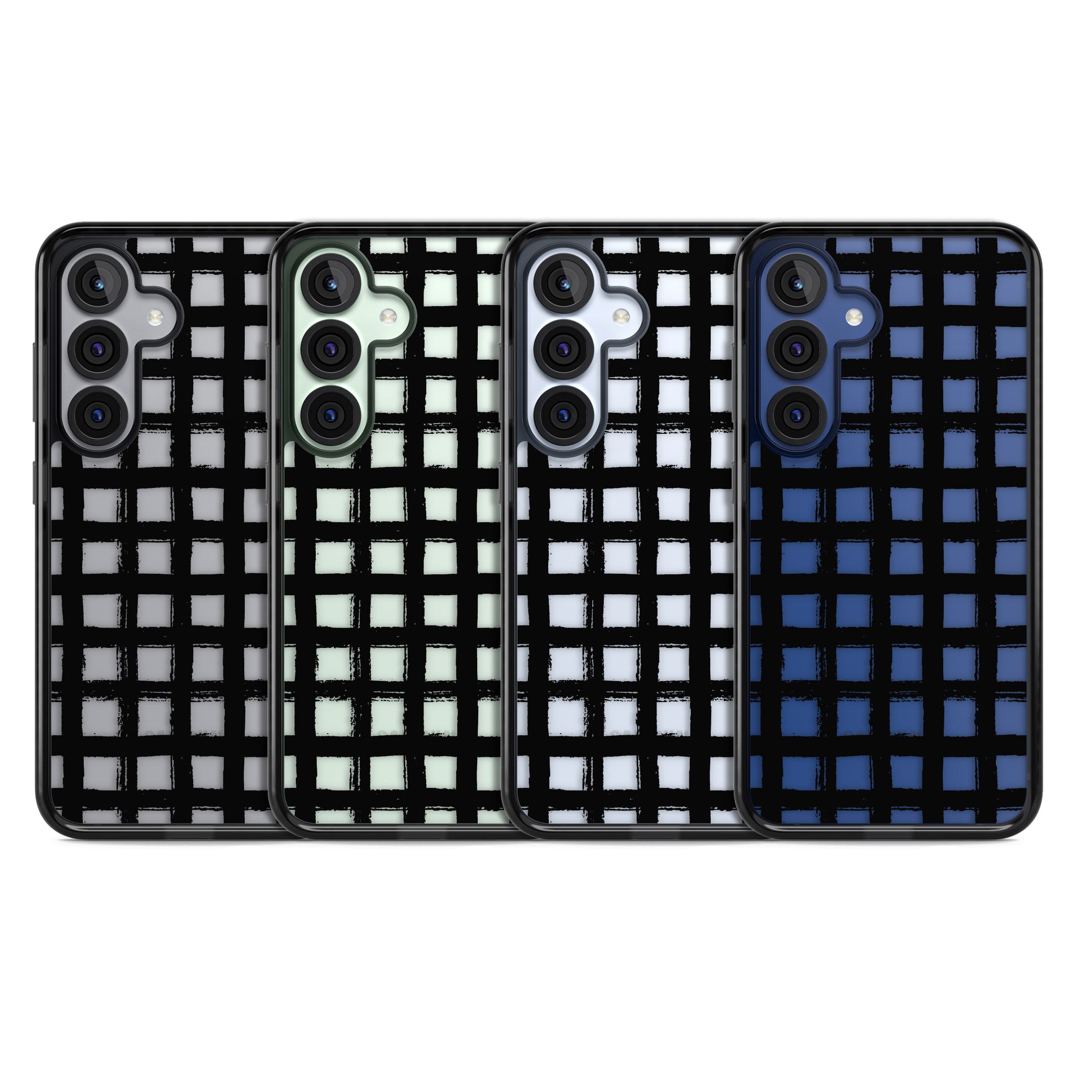 Messy Black Grid Clear