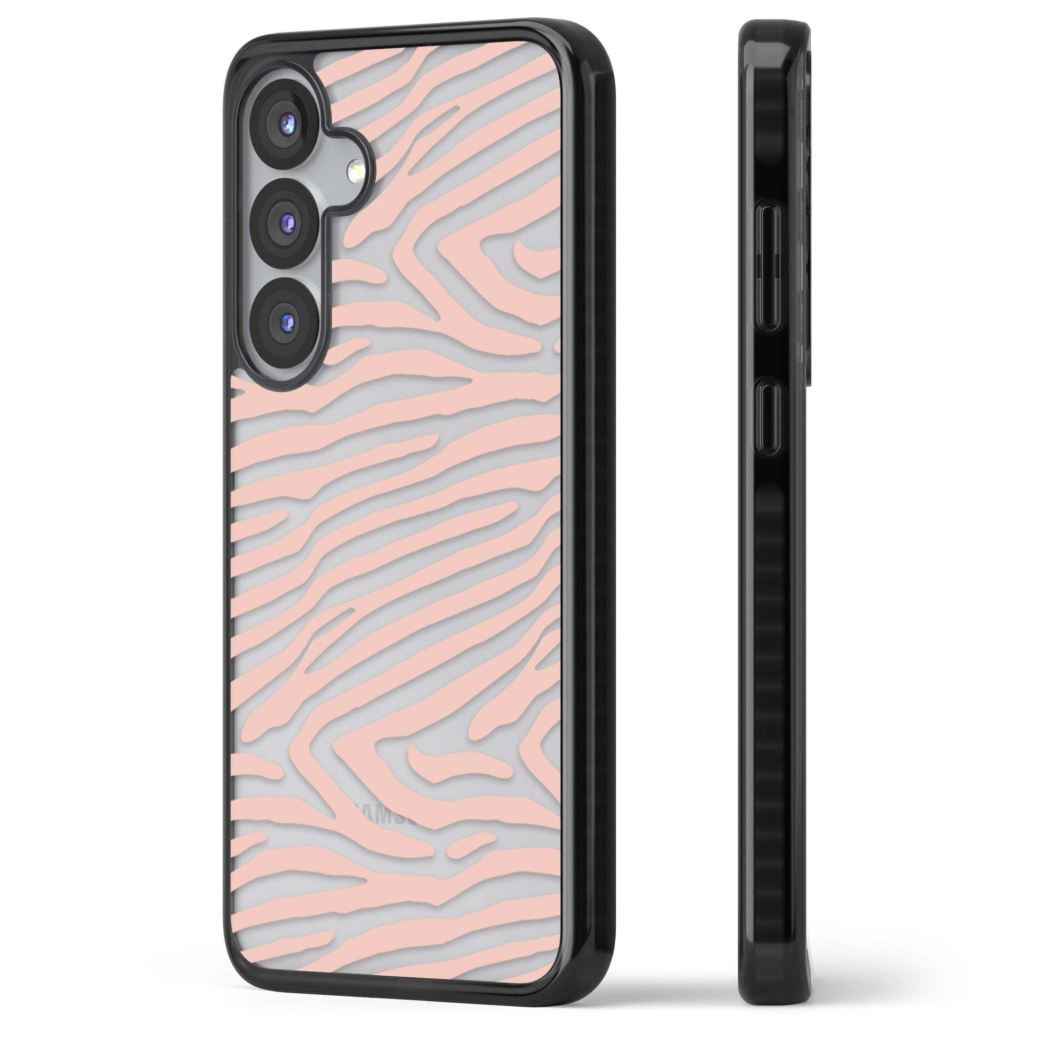 Horizontal Zebra Stripes Transparent Animal Print