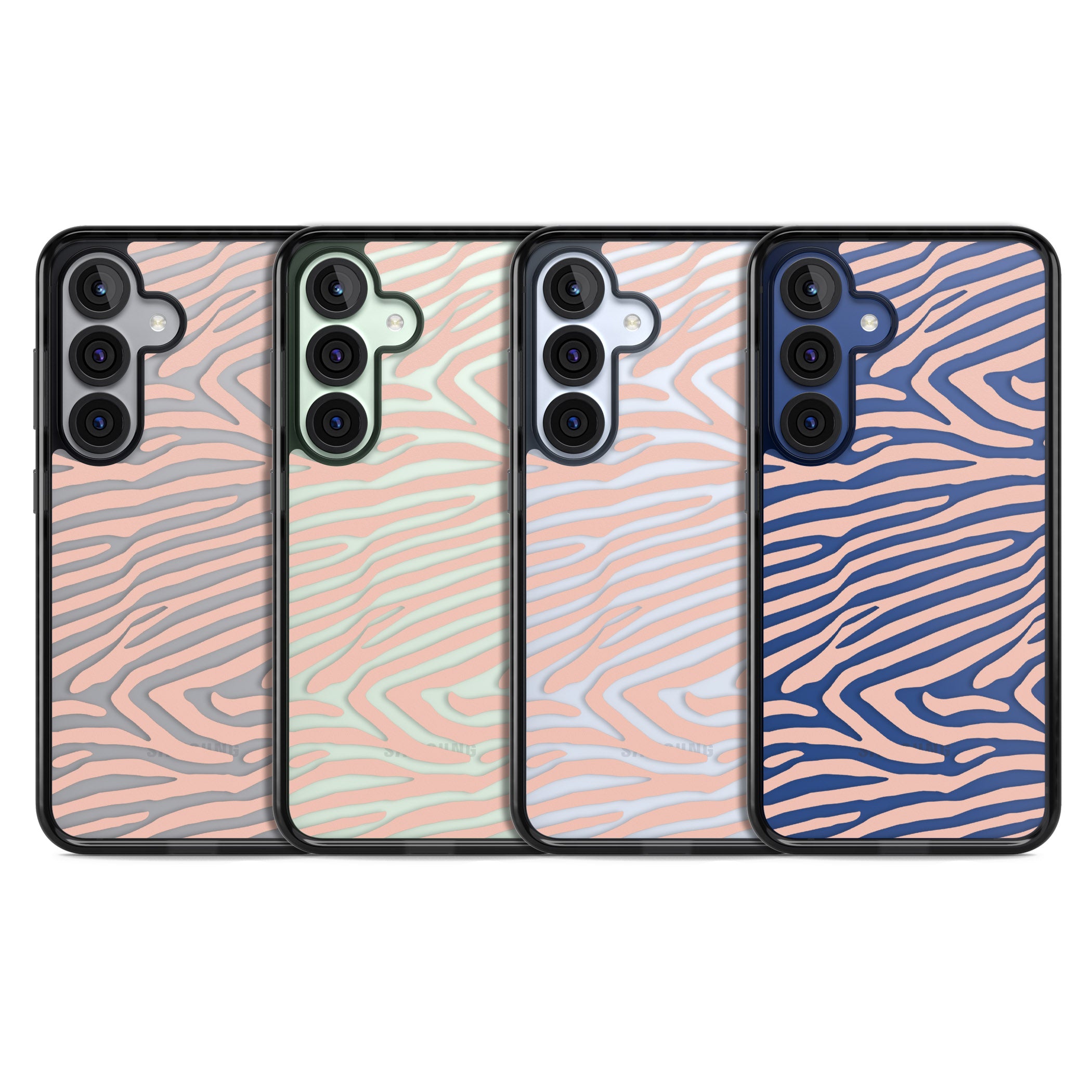 Horizontal Zebra Stripes Transparent Animal Print