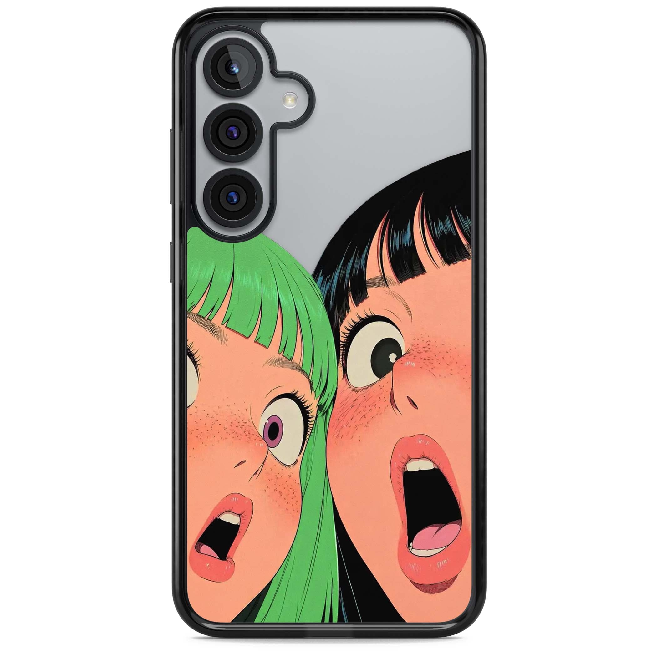 Gasp for her iPhone case | Black Impact case for Samsung Galaxy S25, Samsung Galaxy S25 Plus
