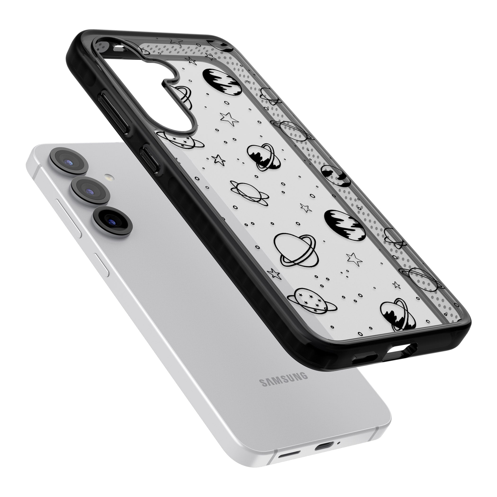 Cosmic Sketch Black Clear