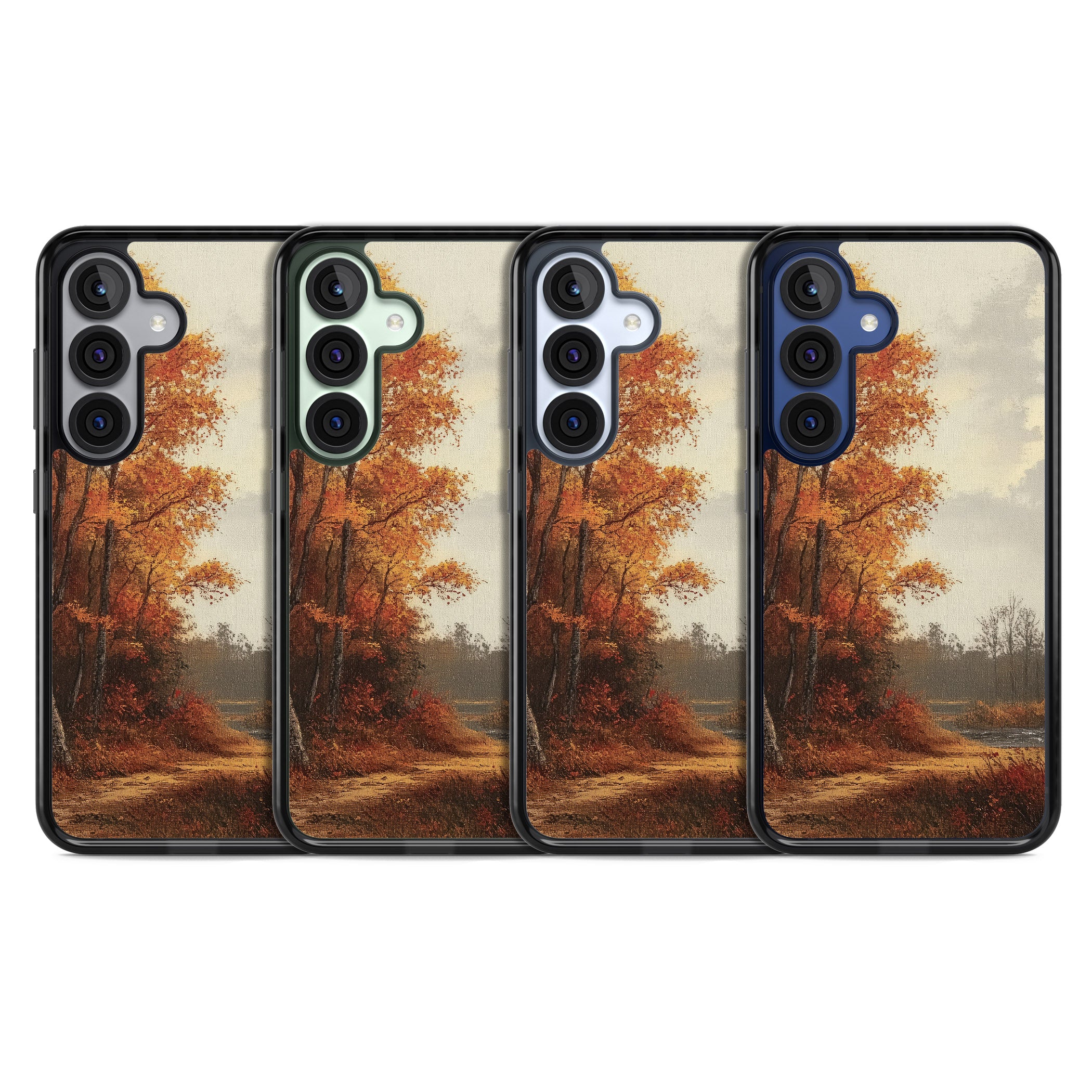 Vintage Autumn Oil Painting