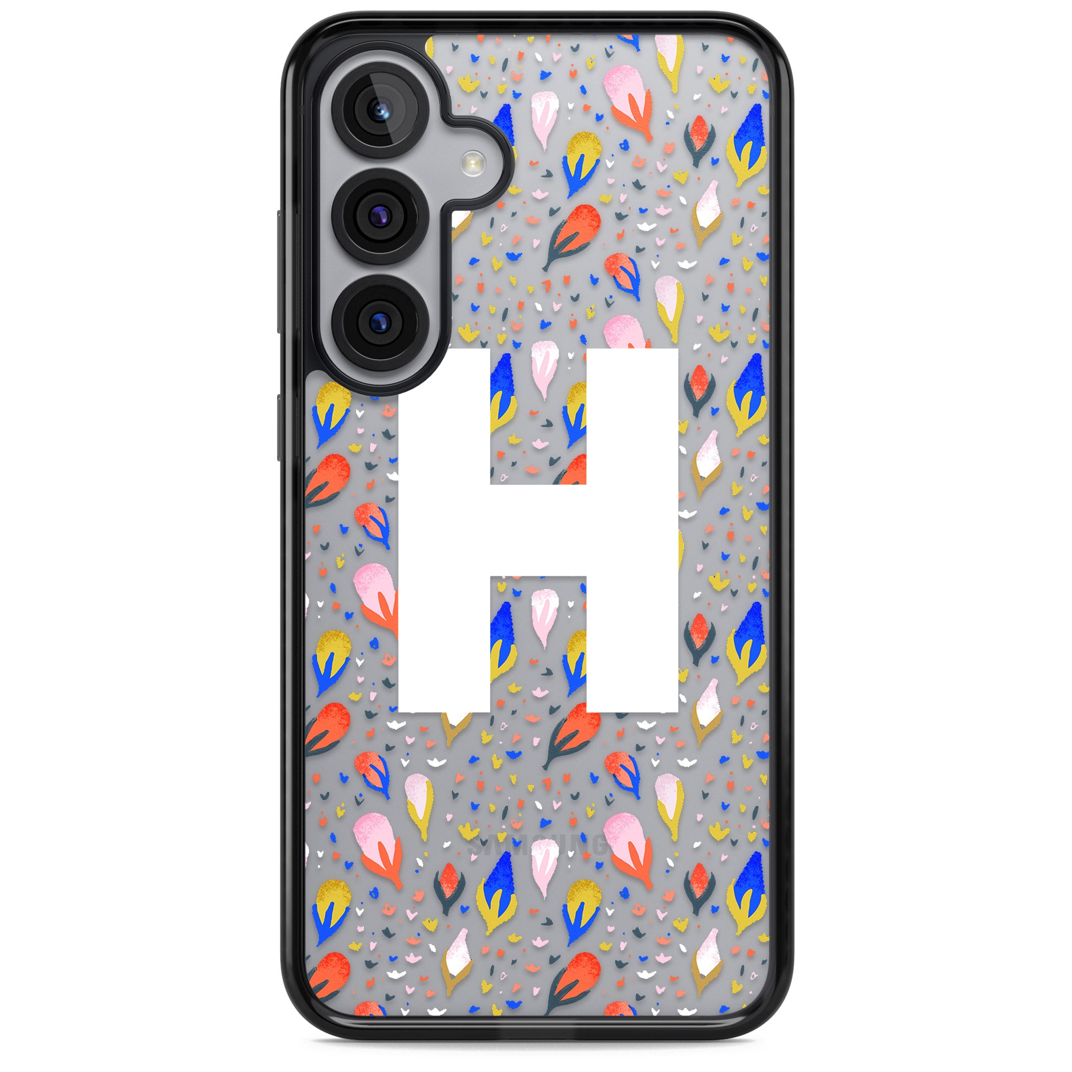 Personalised Abstract Floral Initial