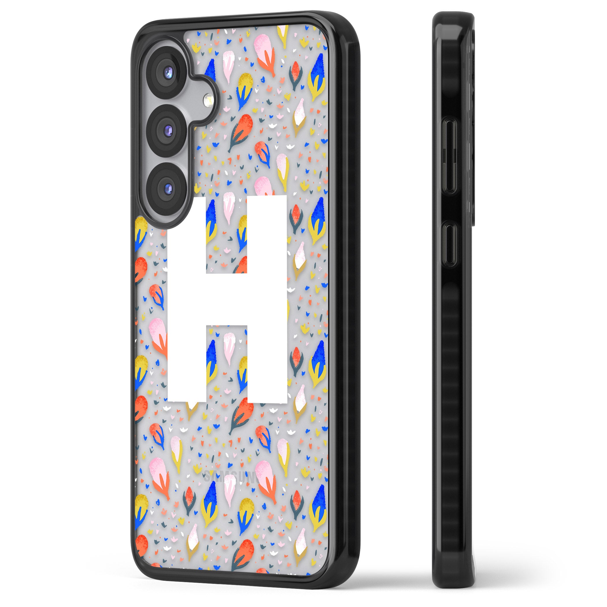 Personalised Abstract Floral Initial