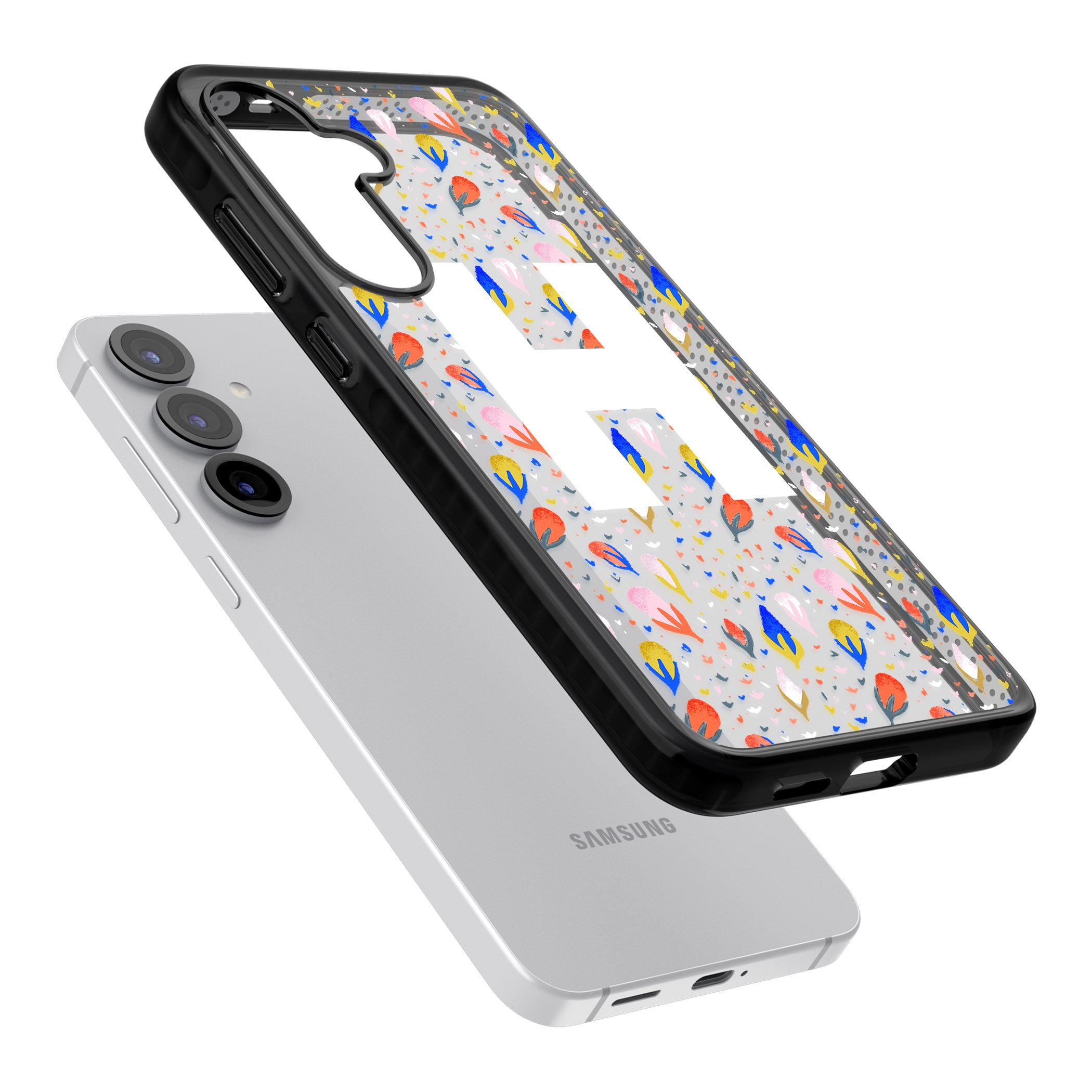 Personalised Abstract Floral Initial