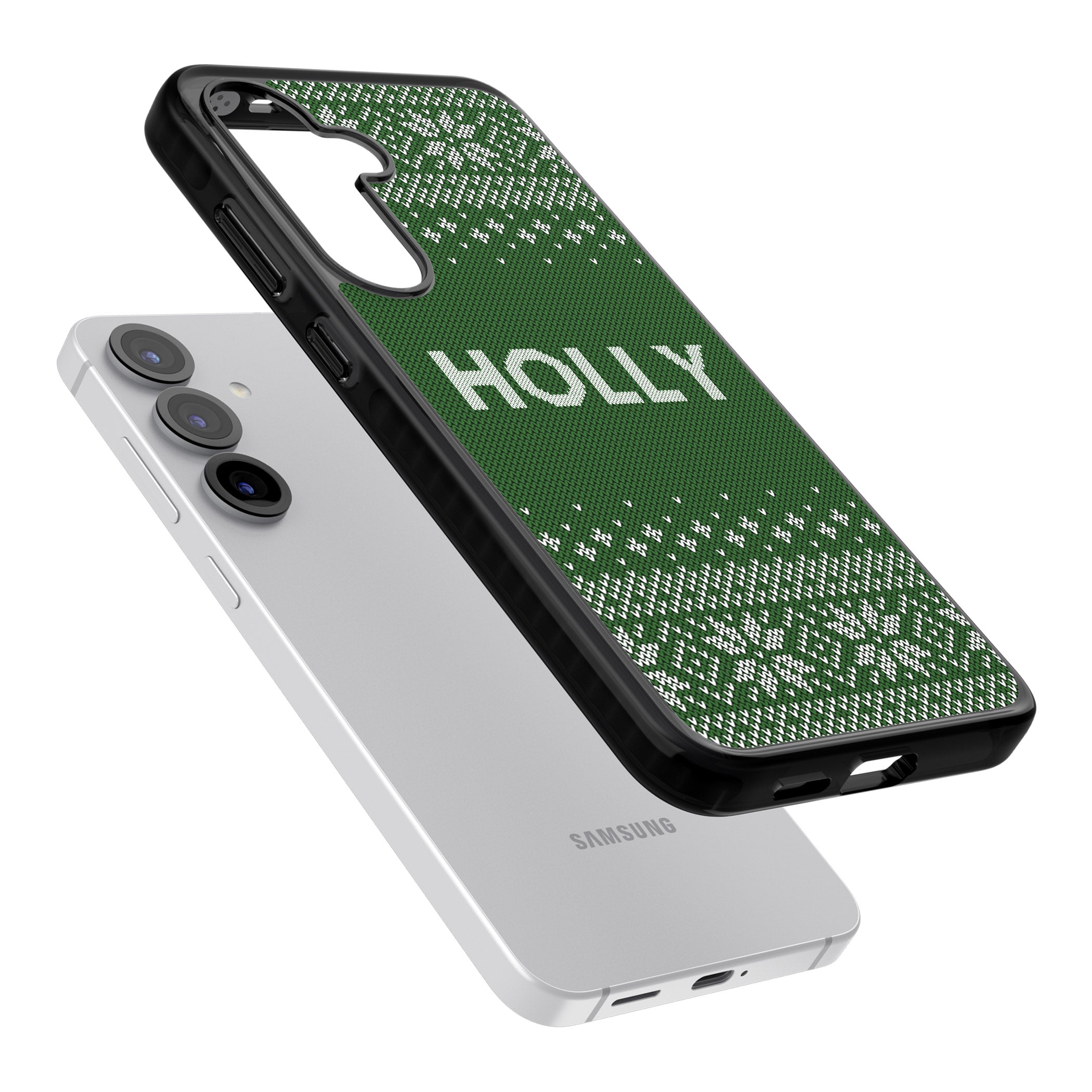 Personalised Green Christmas Knit