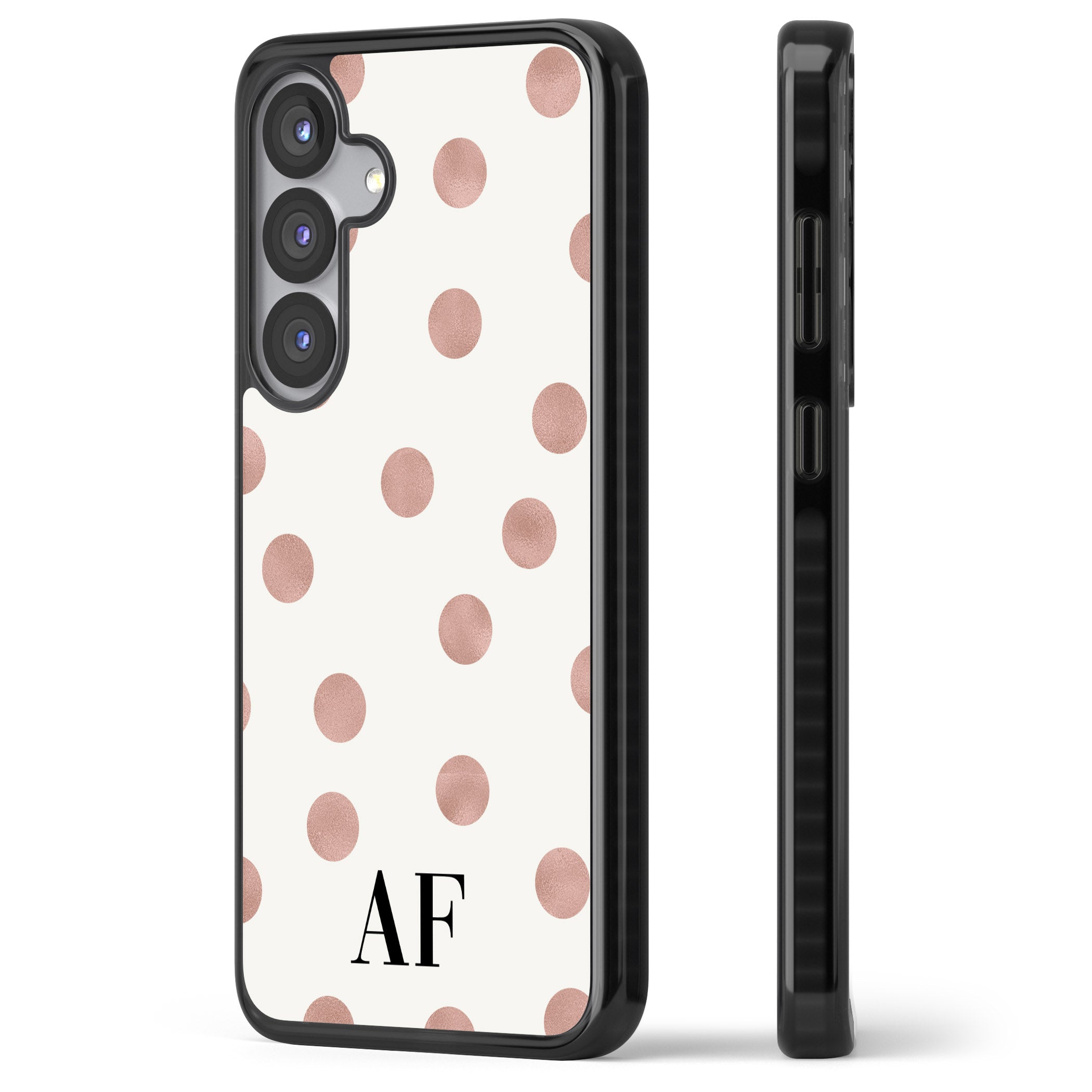 Personalised Rose Gold Dots & Initials