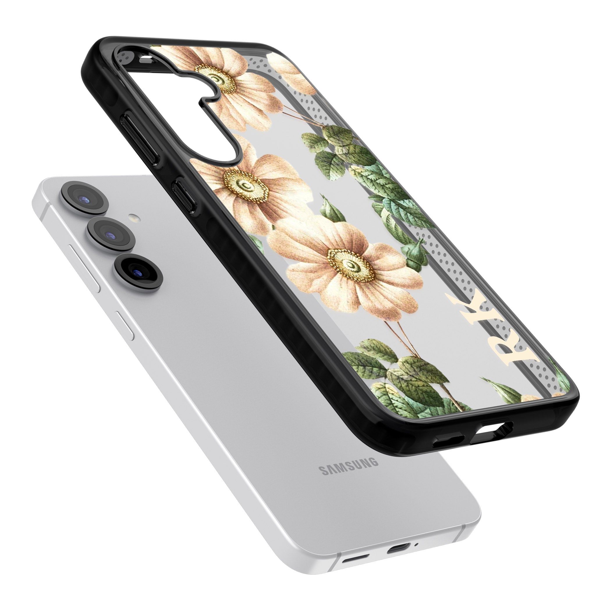 Personalised Vintage Floral Anemone