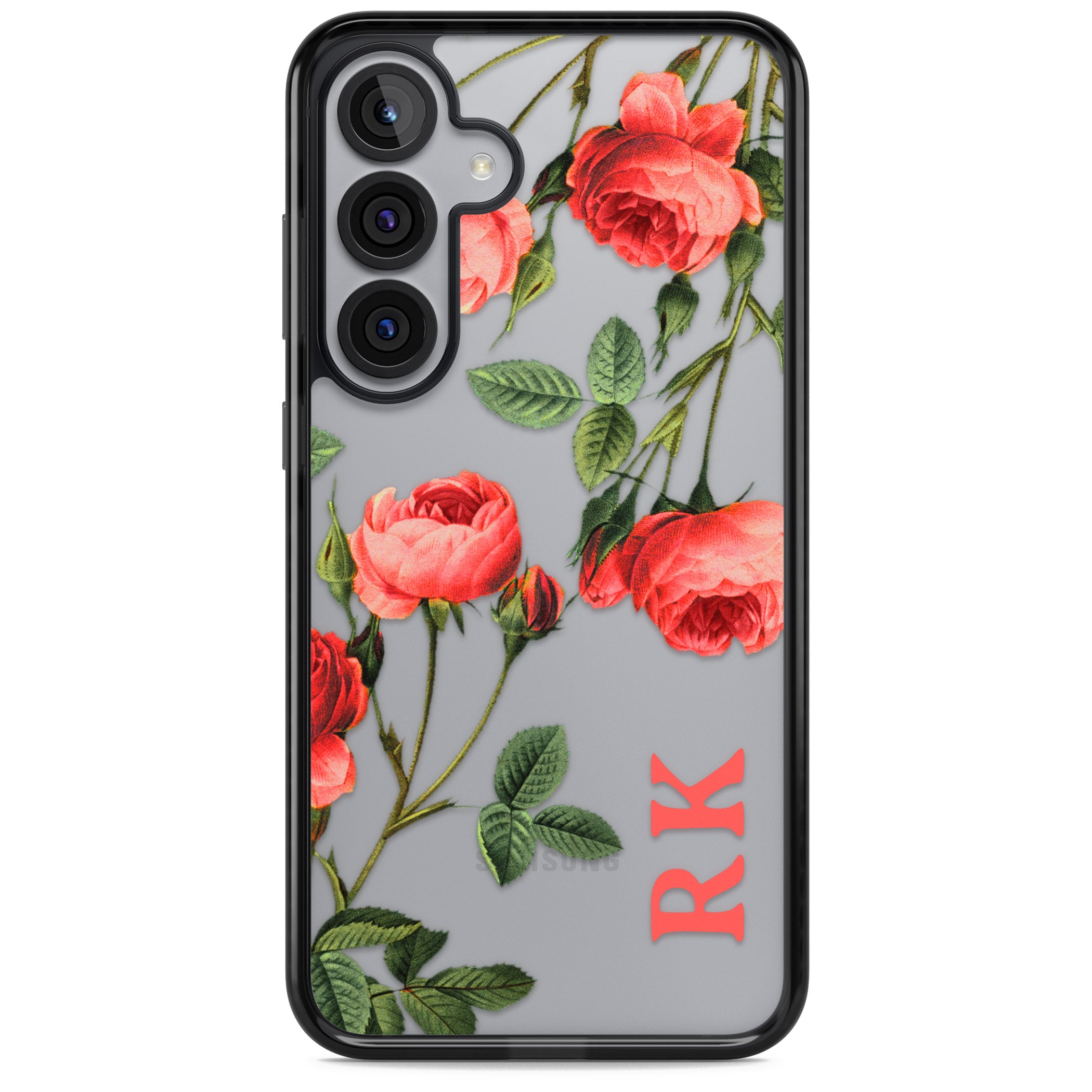 Personalised Vintage Floral Rose