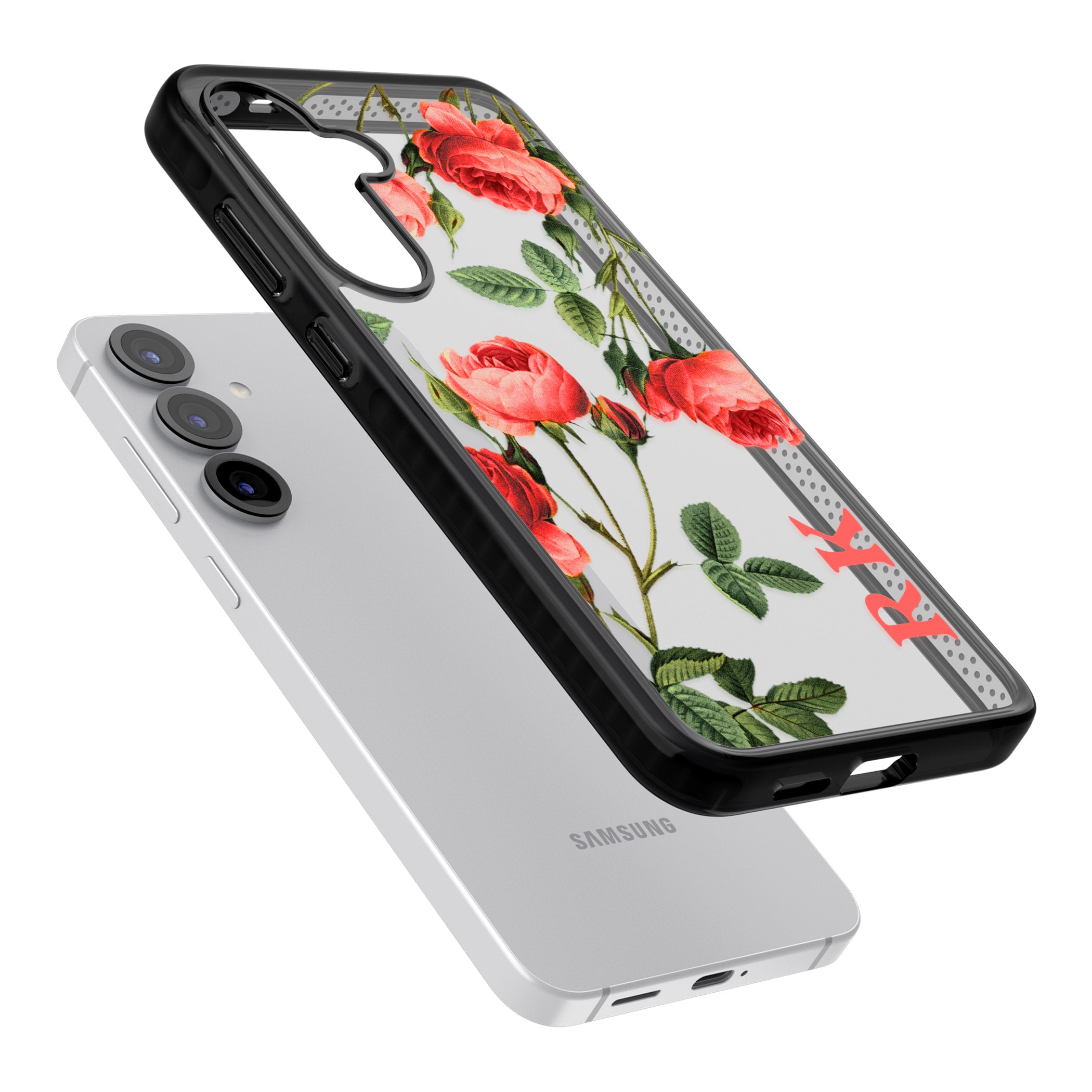 Personalised Vintage Floral Rose