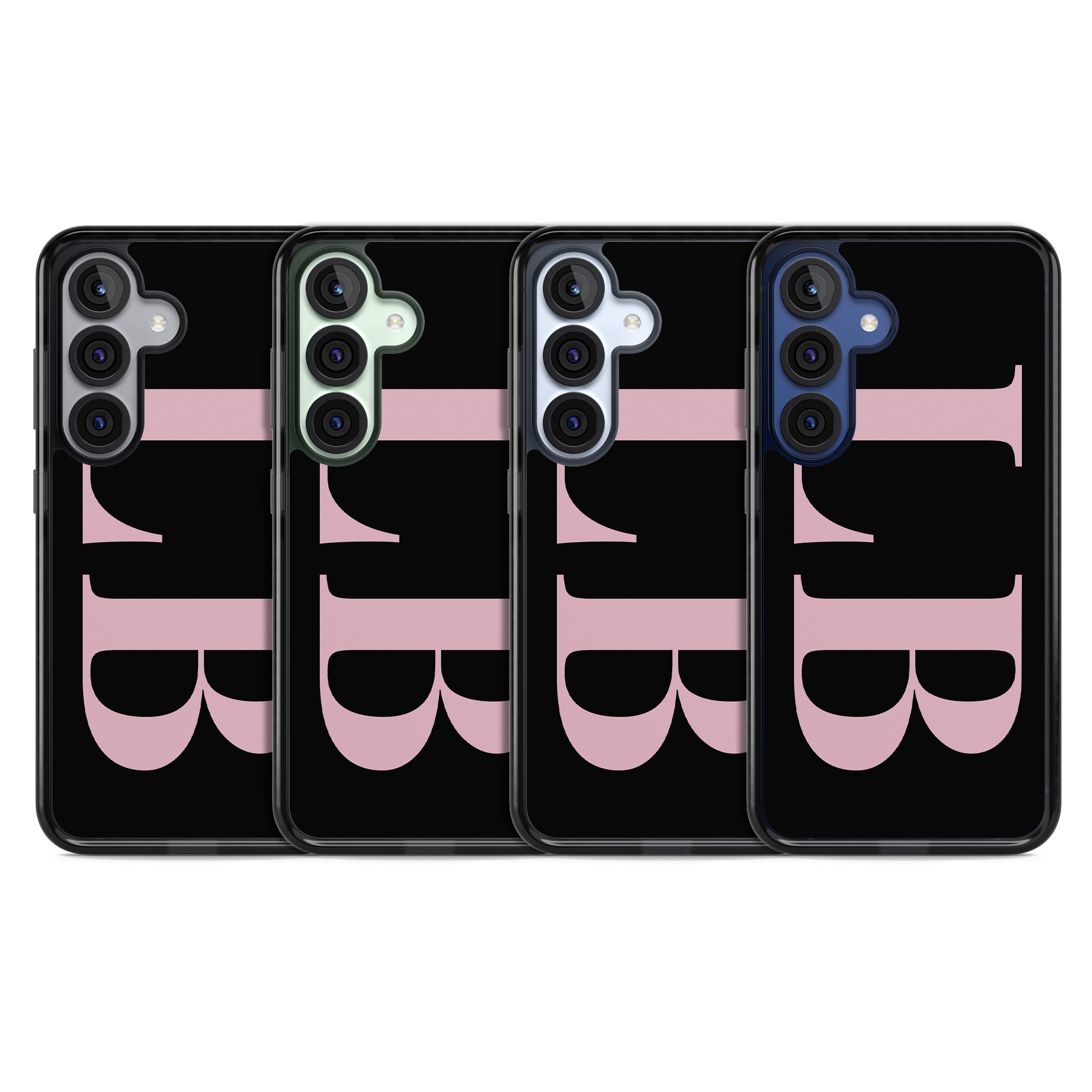 Personalised Pink & Black Green Letters