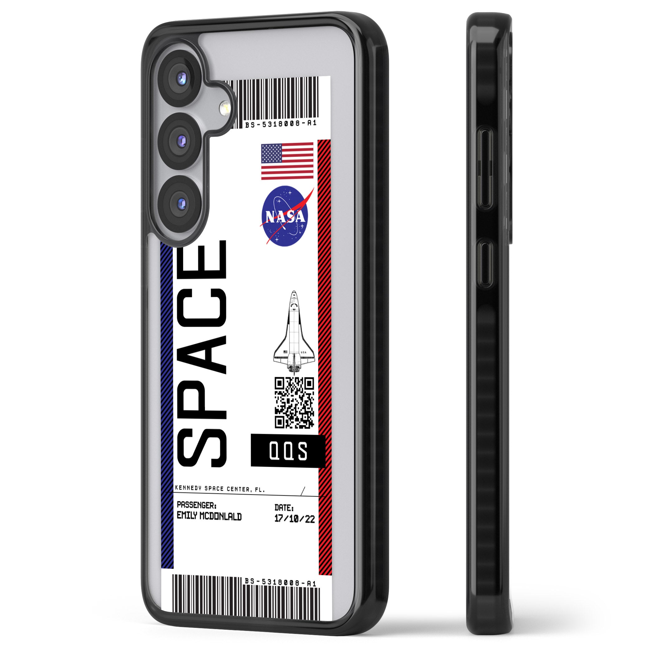 Personalised Nasa Boarding Pass (Light)