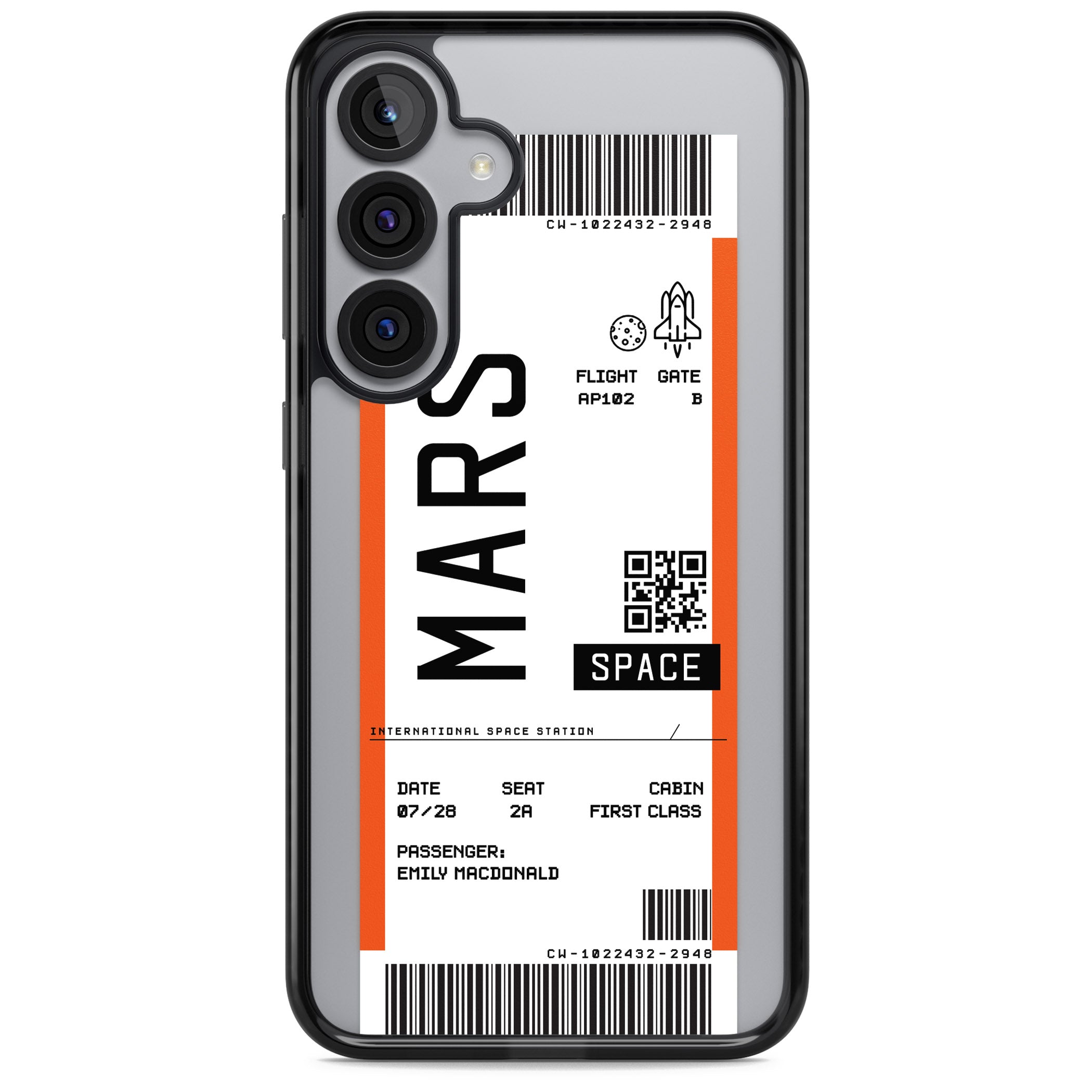 Personalised Mars Travel Ticket