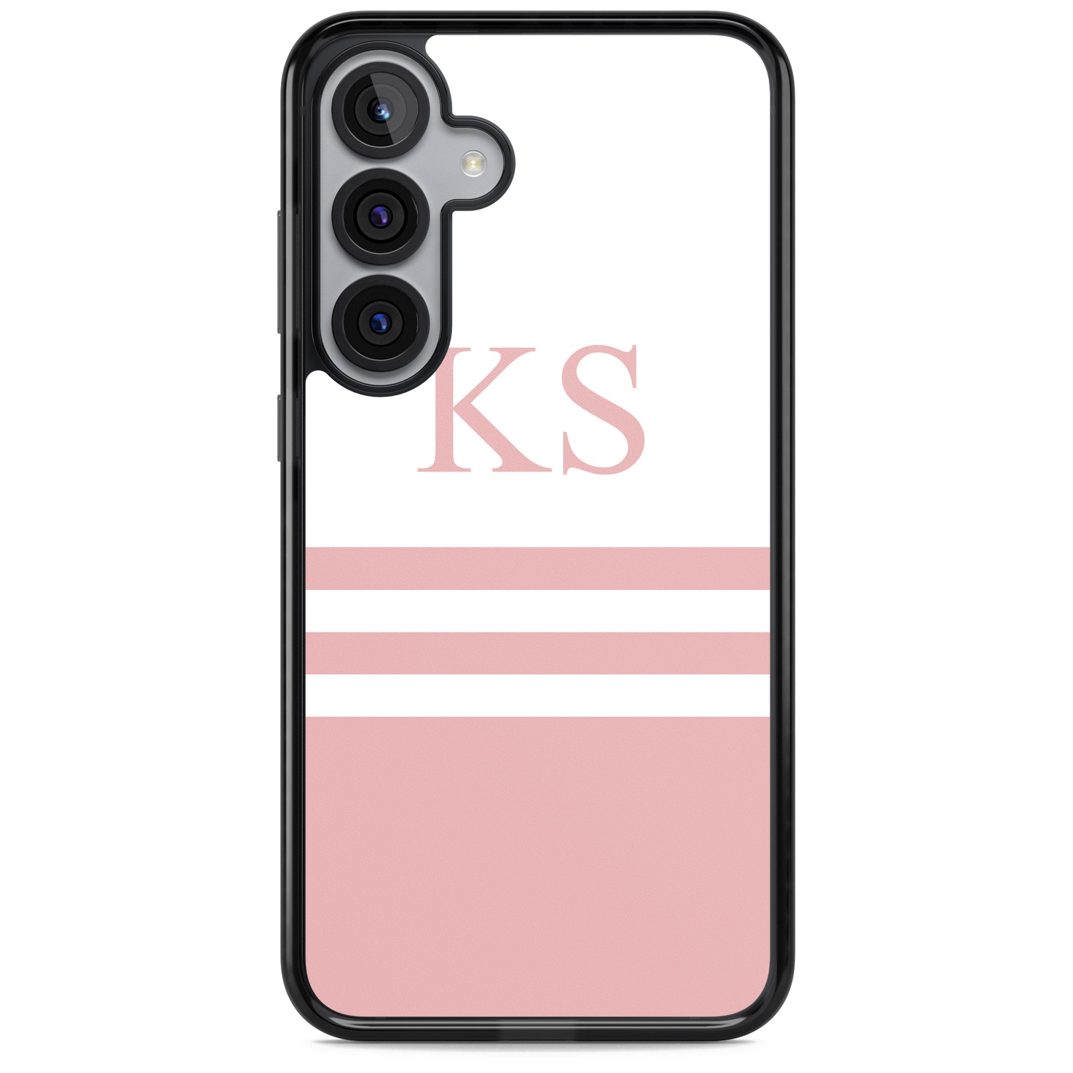 Personalised Pink Stripes & Initials